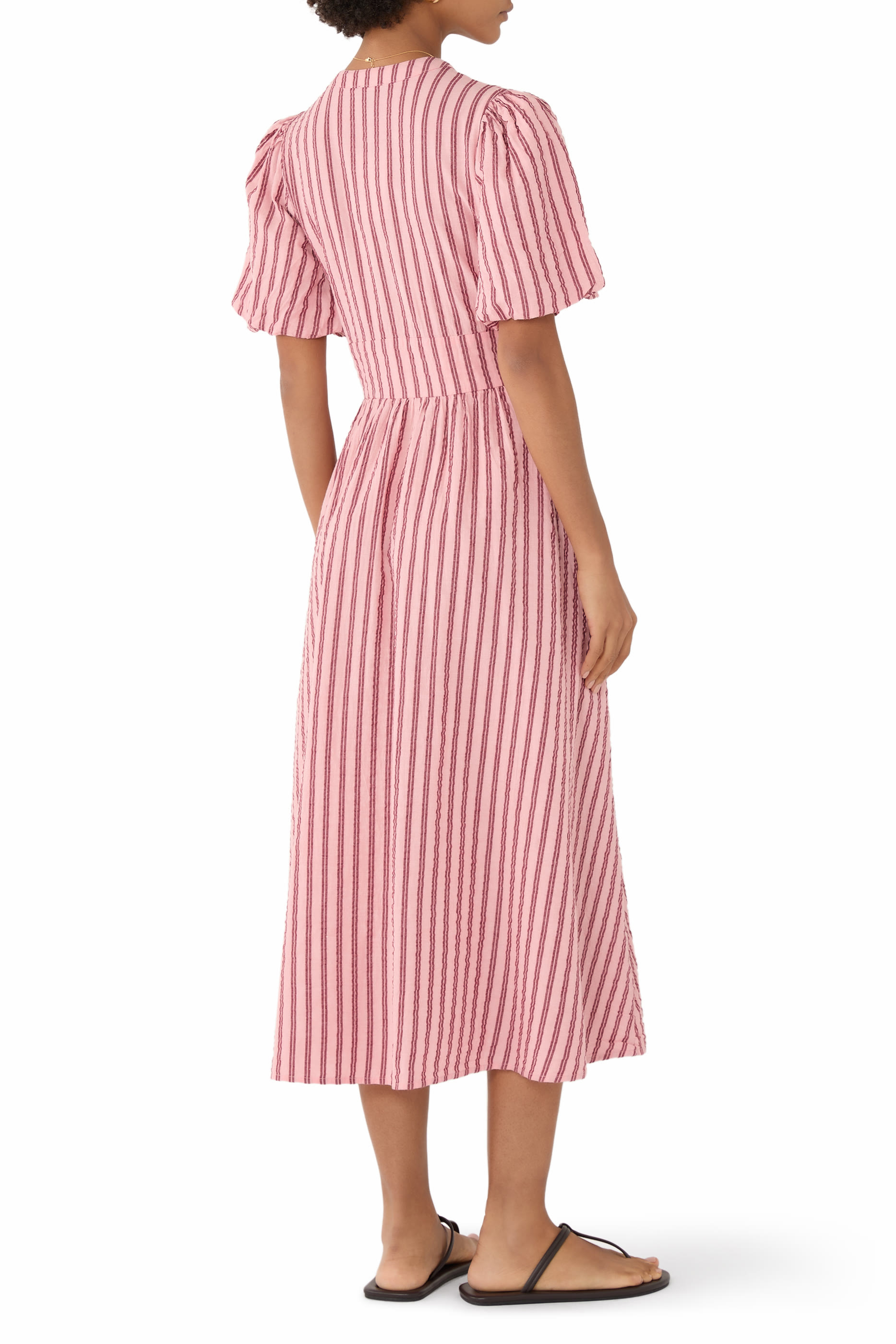 Striped Starlight Midi Dress