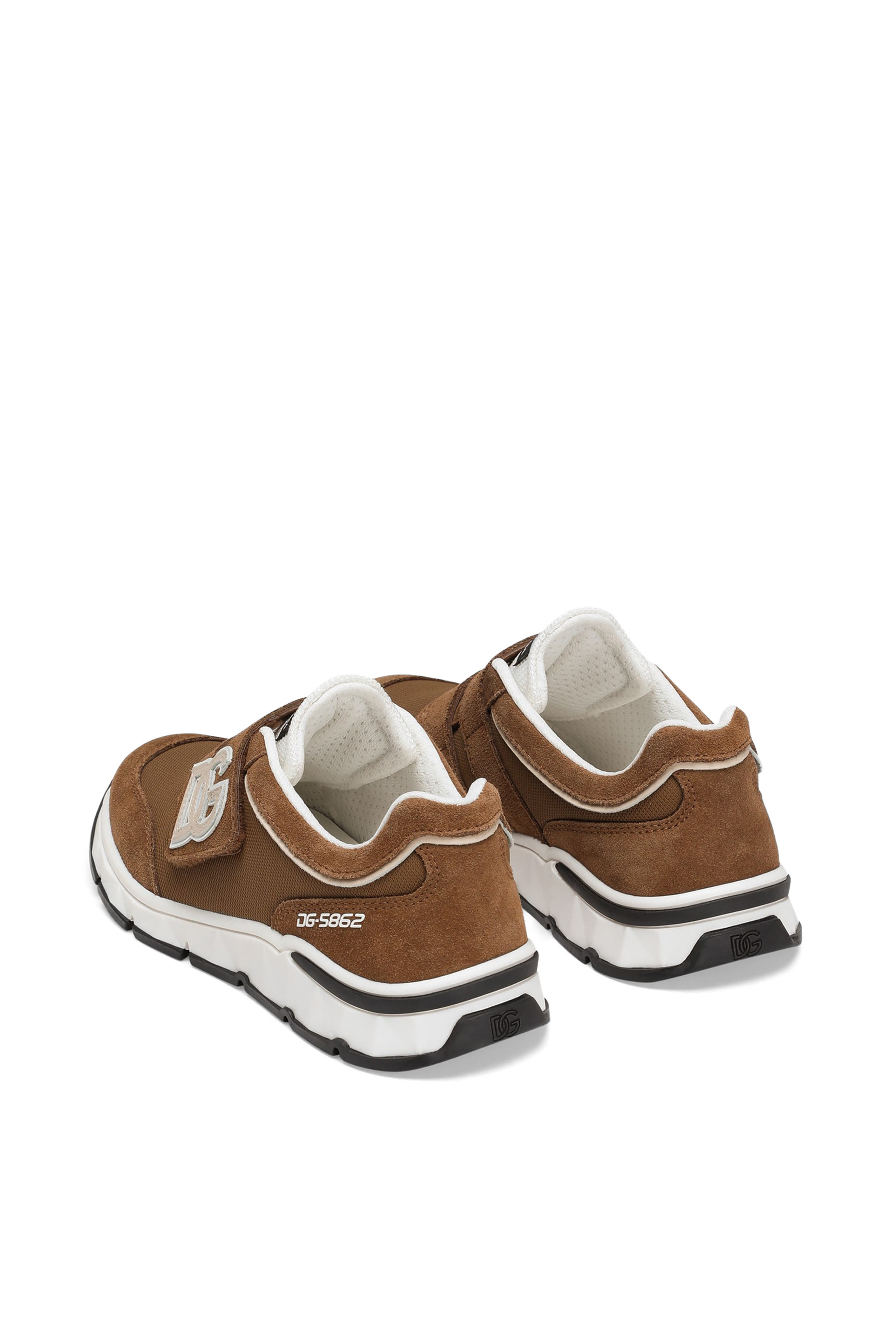 Kids  DG Running Split Calfskin Sneakers