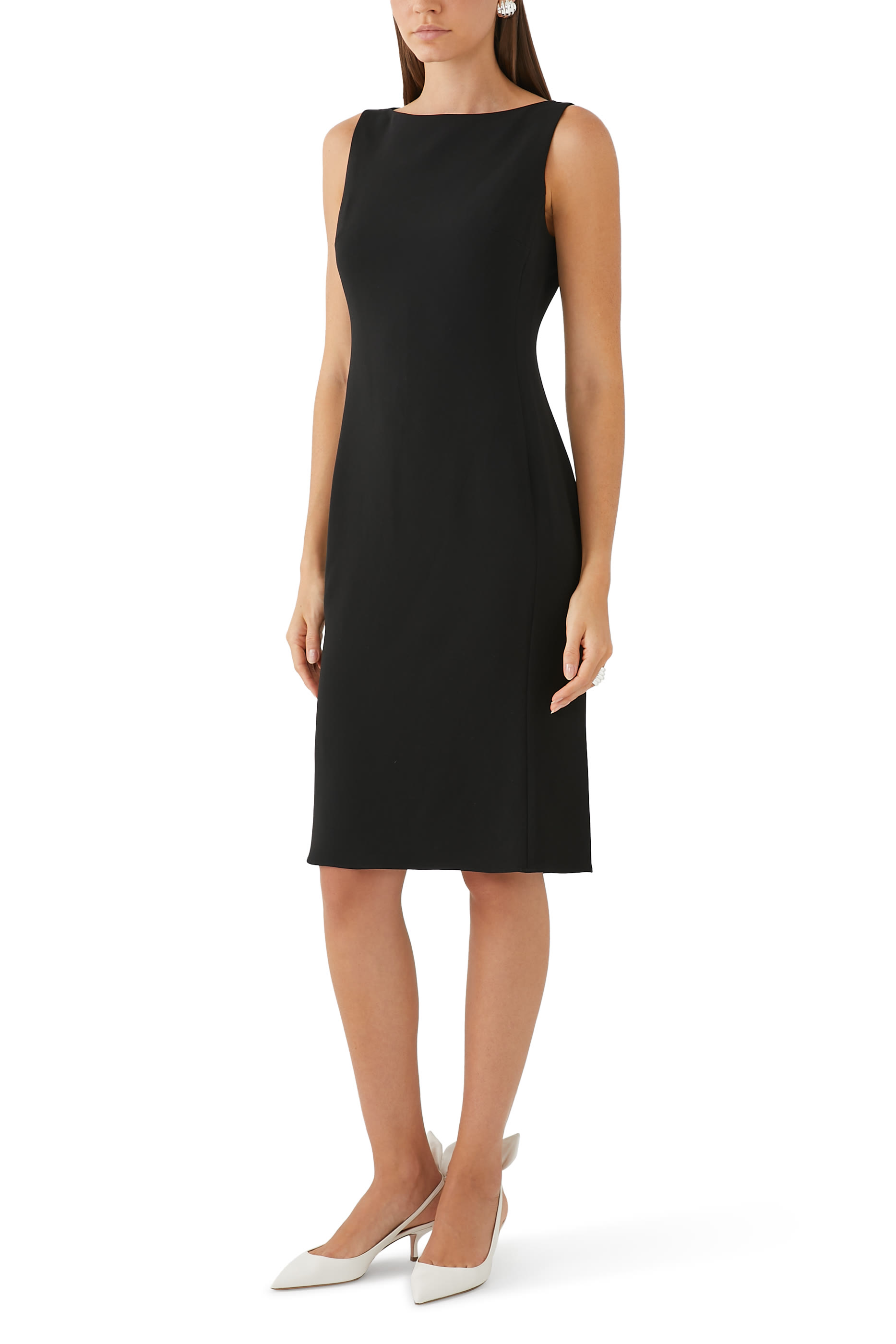 فستان بقصة واسعة كريب أدميرال