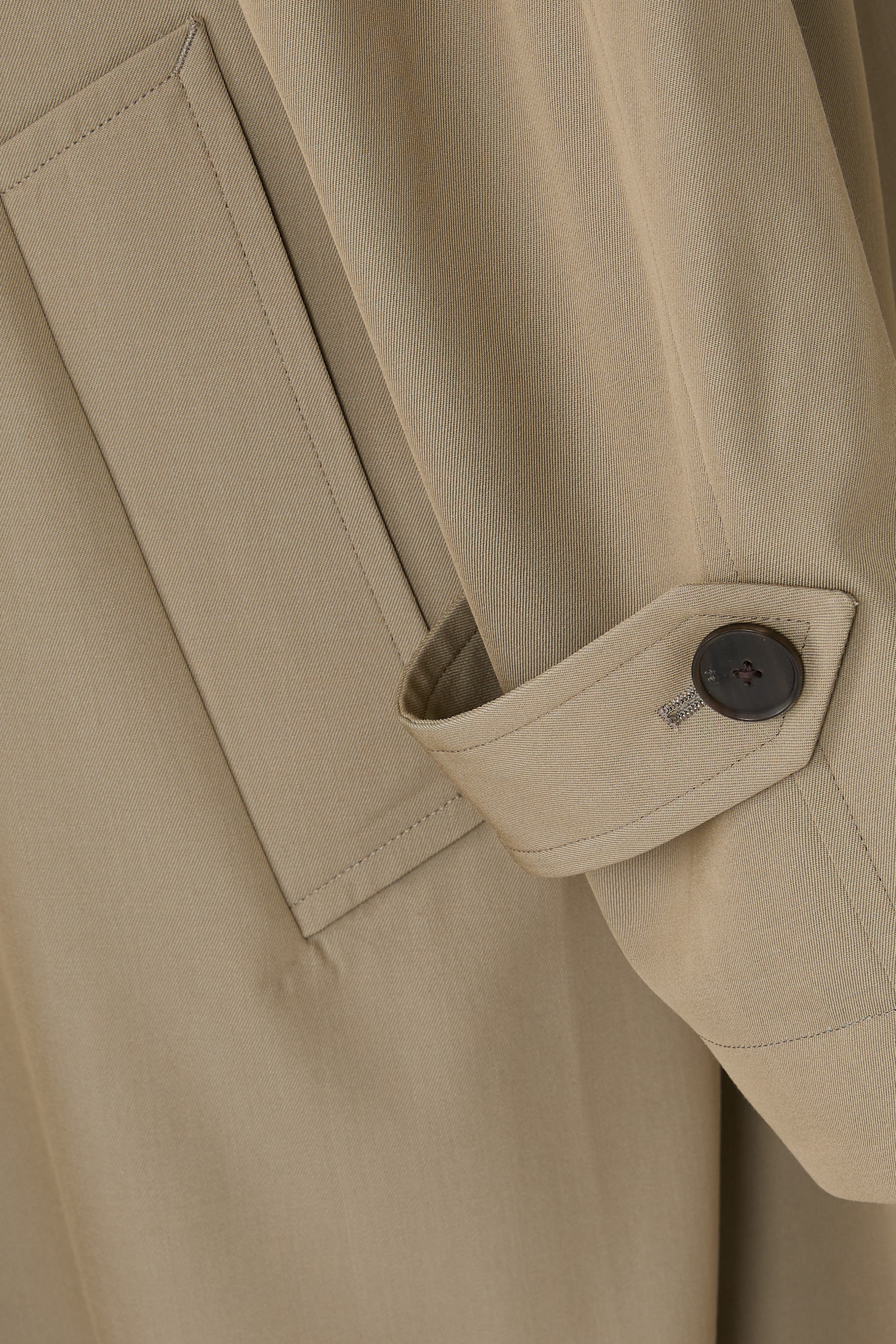 معطف ماكس صوف غابردين خفيف