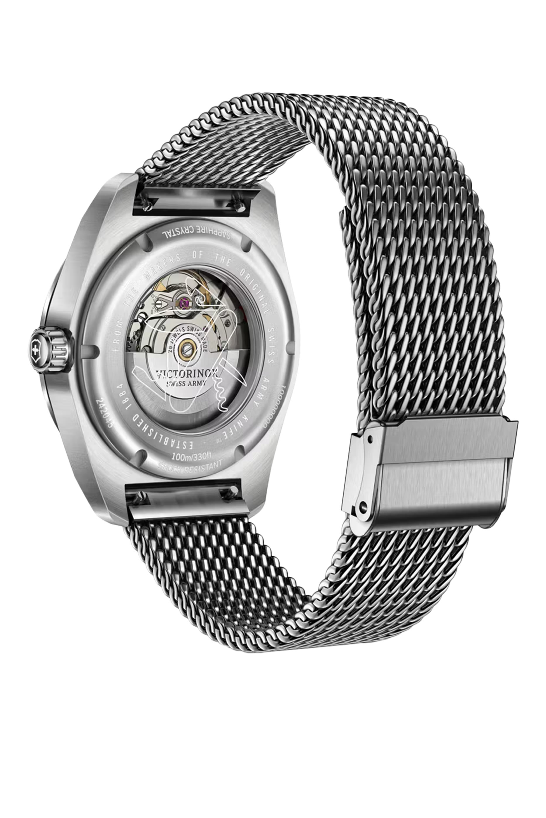 طقم ساعة أوتوماتيكية وسكين الجيش السويسري 