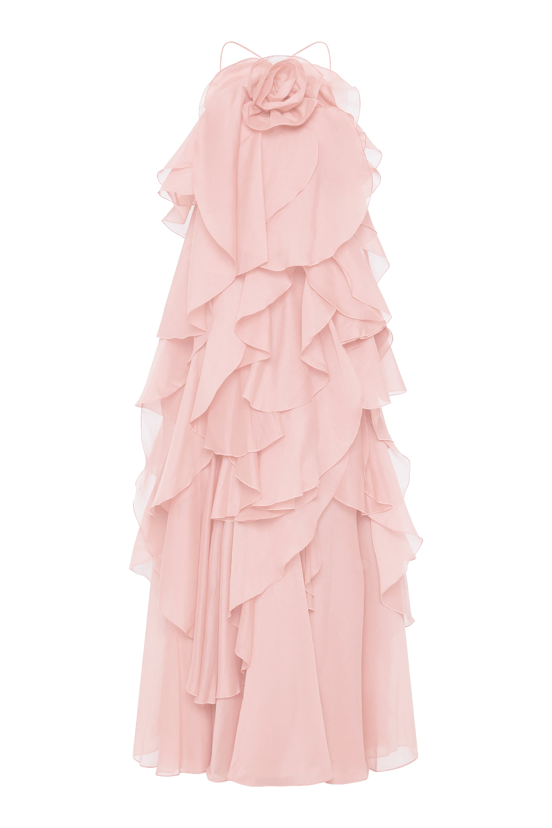 فستان باندوريا طويل بطيات