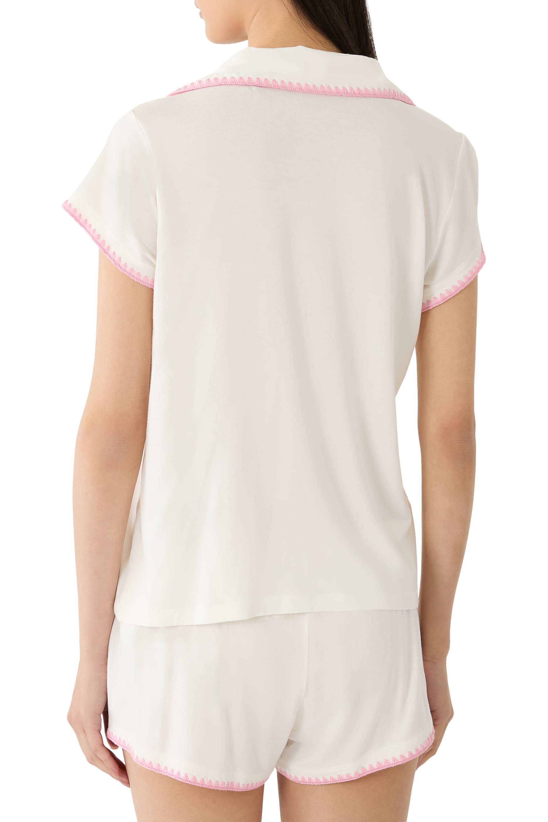 طقم بيجامة فريدا بشورت قصير قماش تينسيل مودال