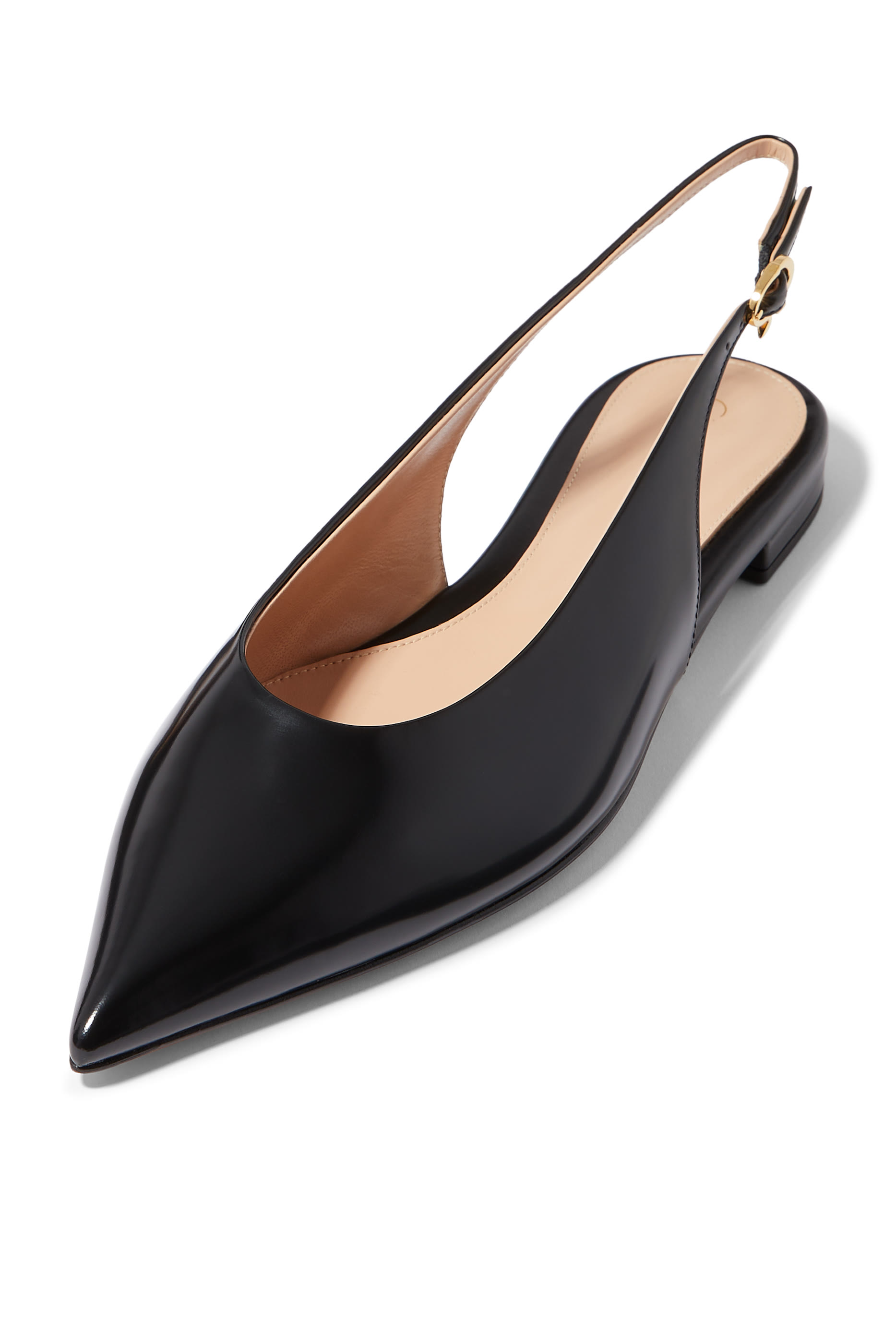 حذاء روبي بنعل مسطح بسير خلفي