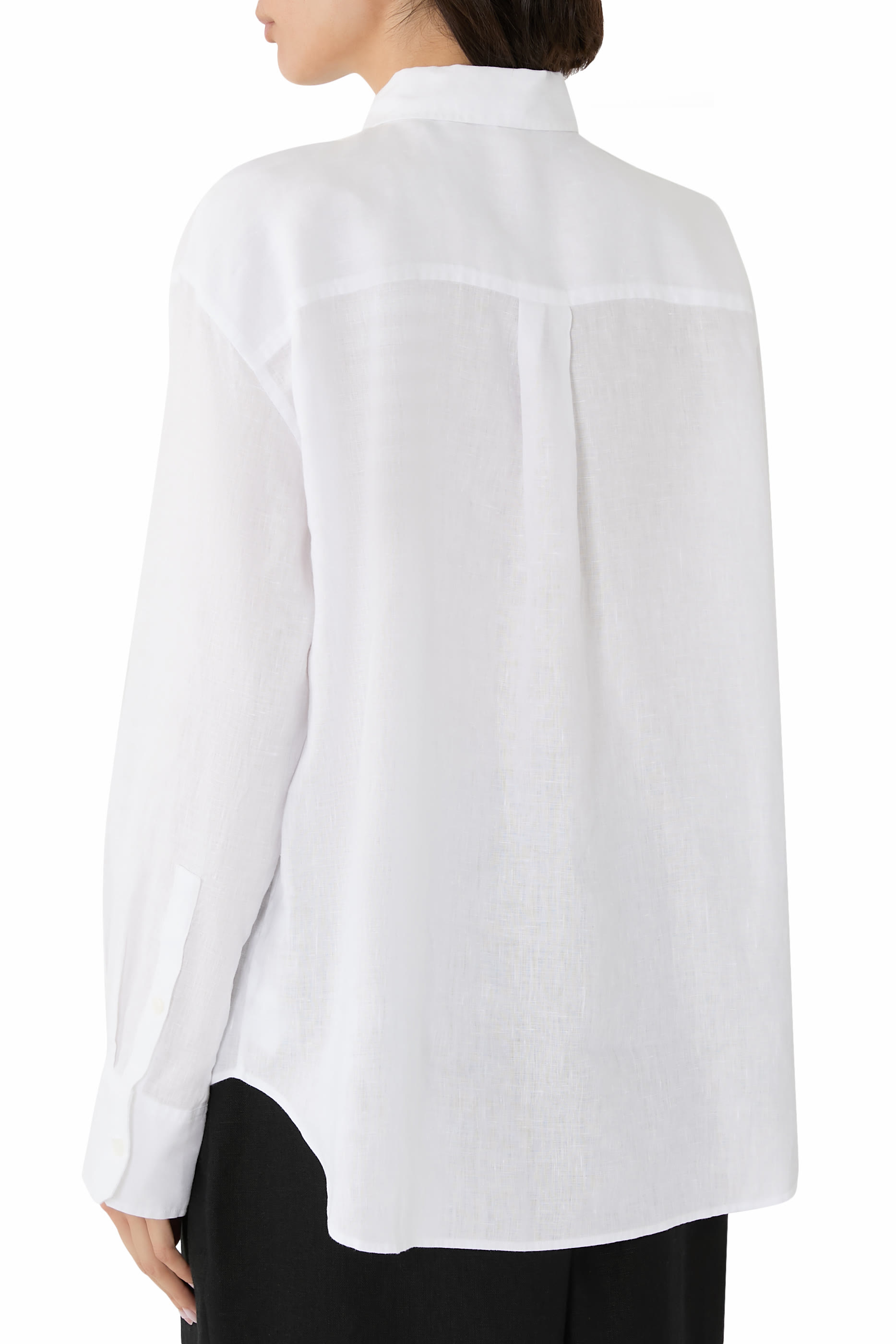 تيشيرت بقصة بويفريند كتان