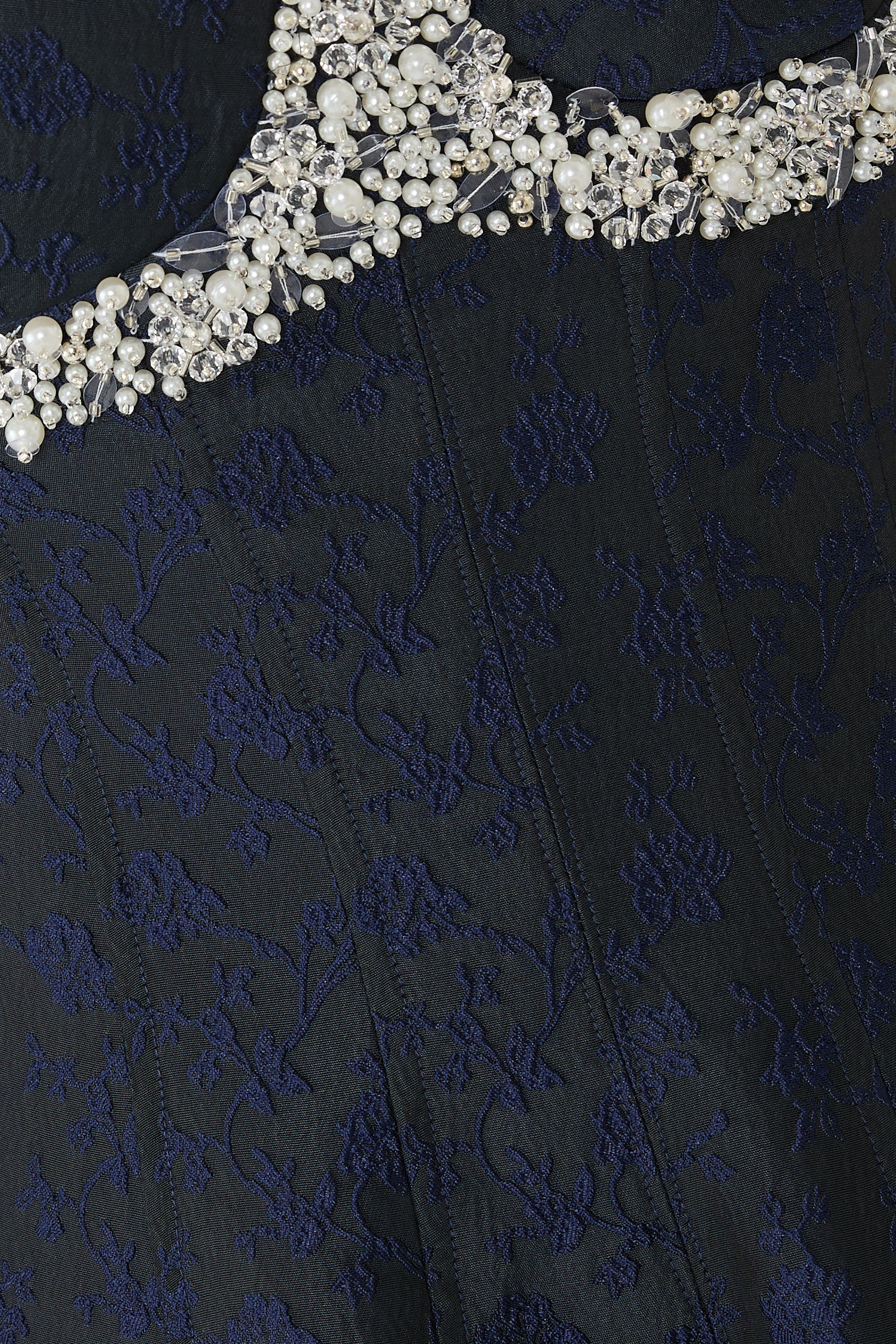 فستان شارلوت جاكار متوسط الطول