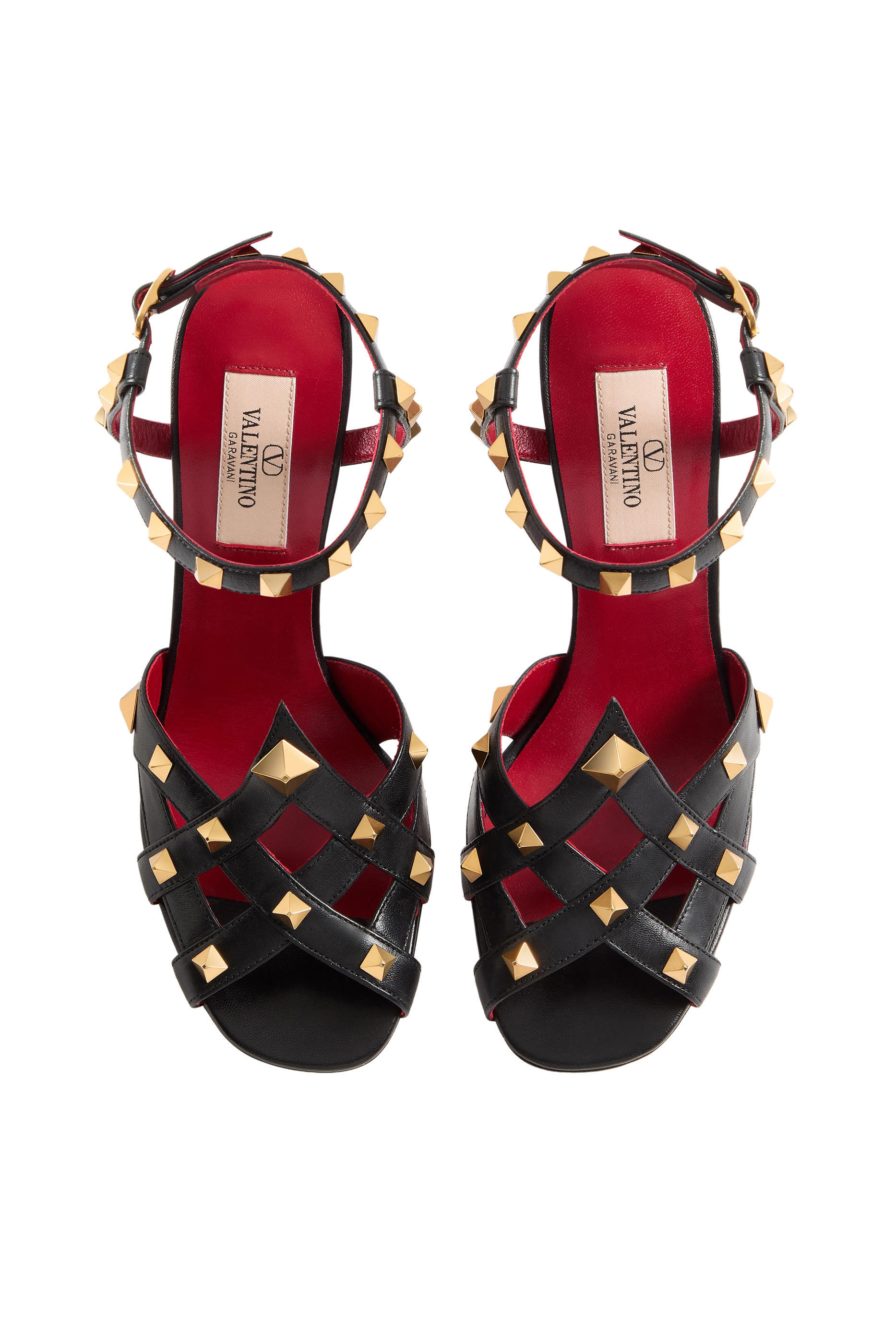 حذاء كلاسيكي 100 بحلي هرمية جلد جدي