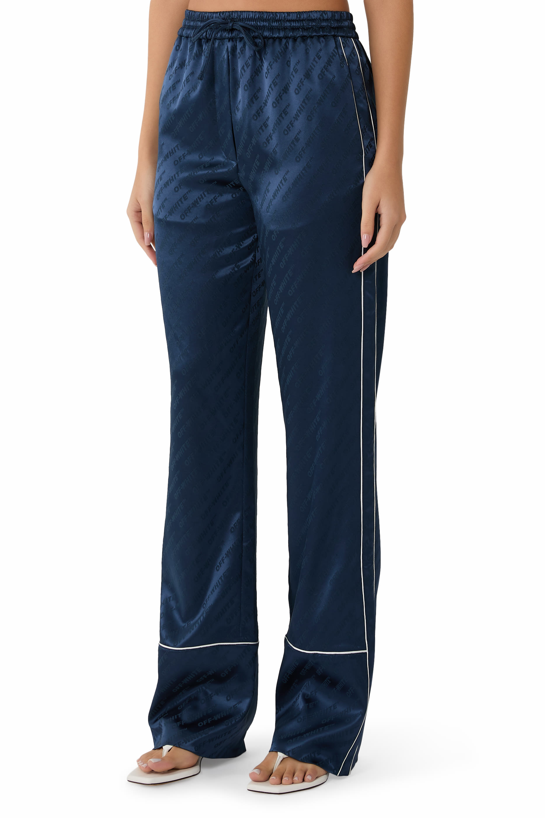 بنطال بيجامة جاكار ساتان