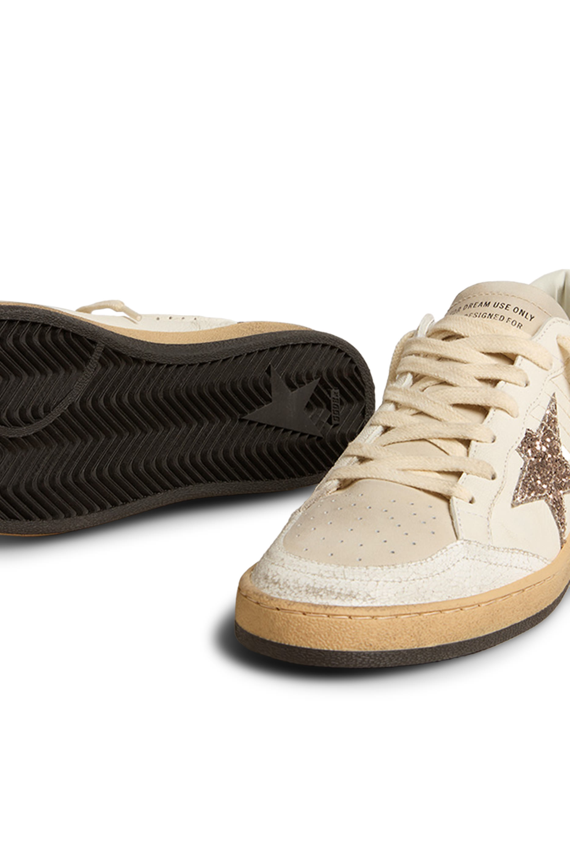 سنيكرز بول ستار جلد مزين بغليتر