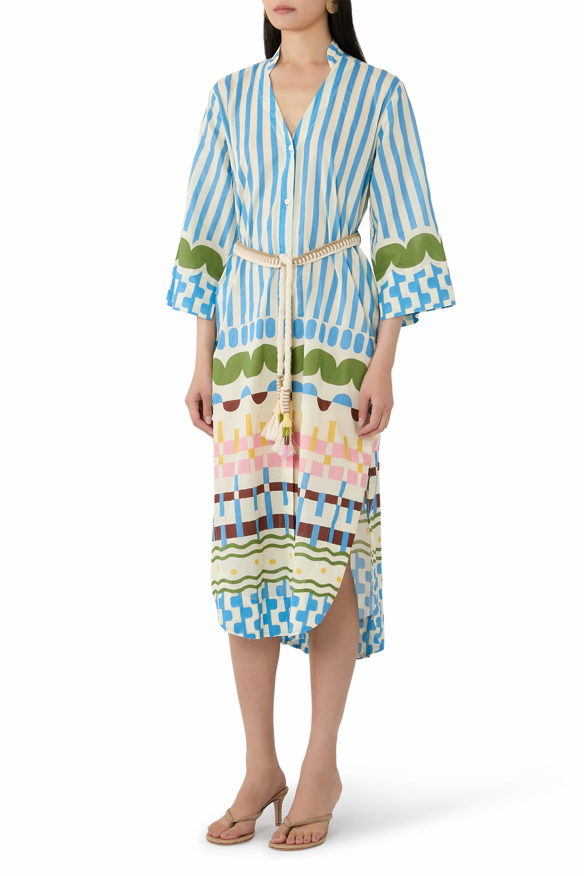 فستان سونا بحزام