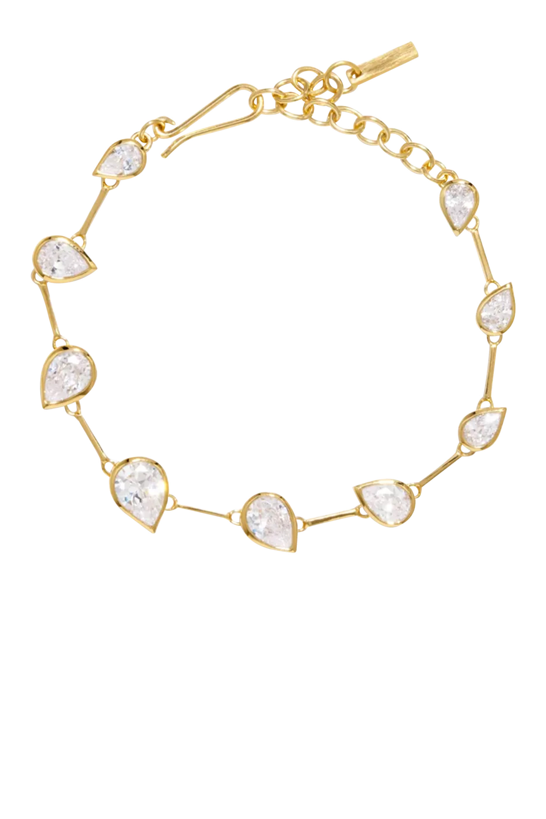 سوار ميرياد مرصع بأحجار زركونيا مكعبة، فضة استرلينية مطلية بذهب أصفر عيار 18