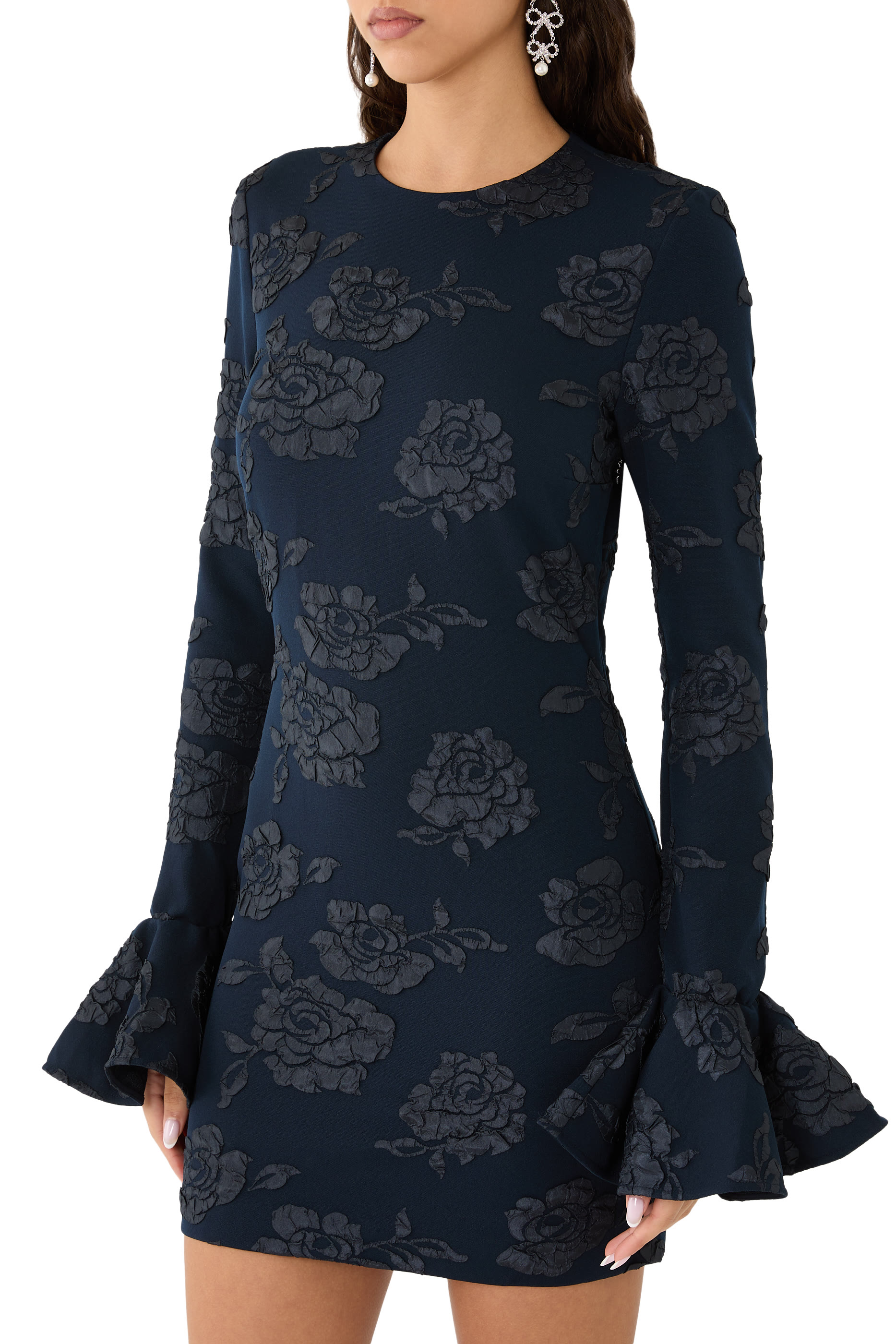 فستان قصير جاكار