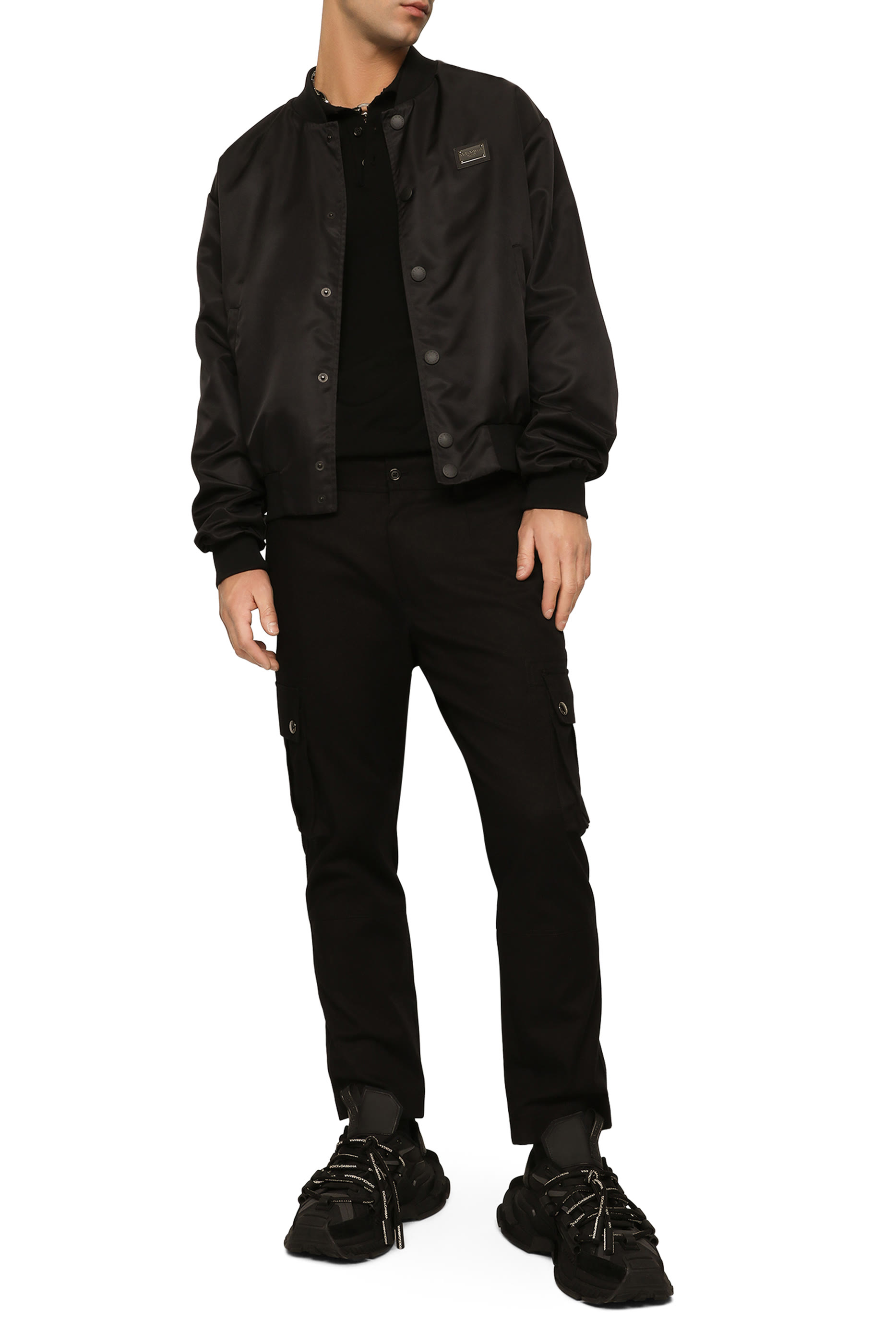 قميص بولو صوف بشعار الماركة