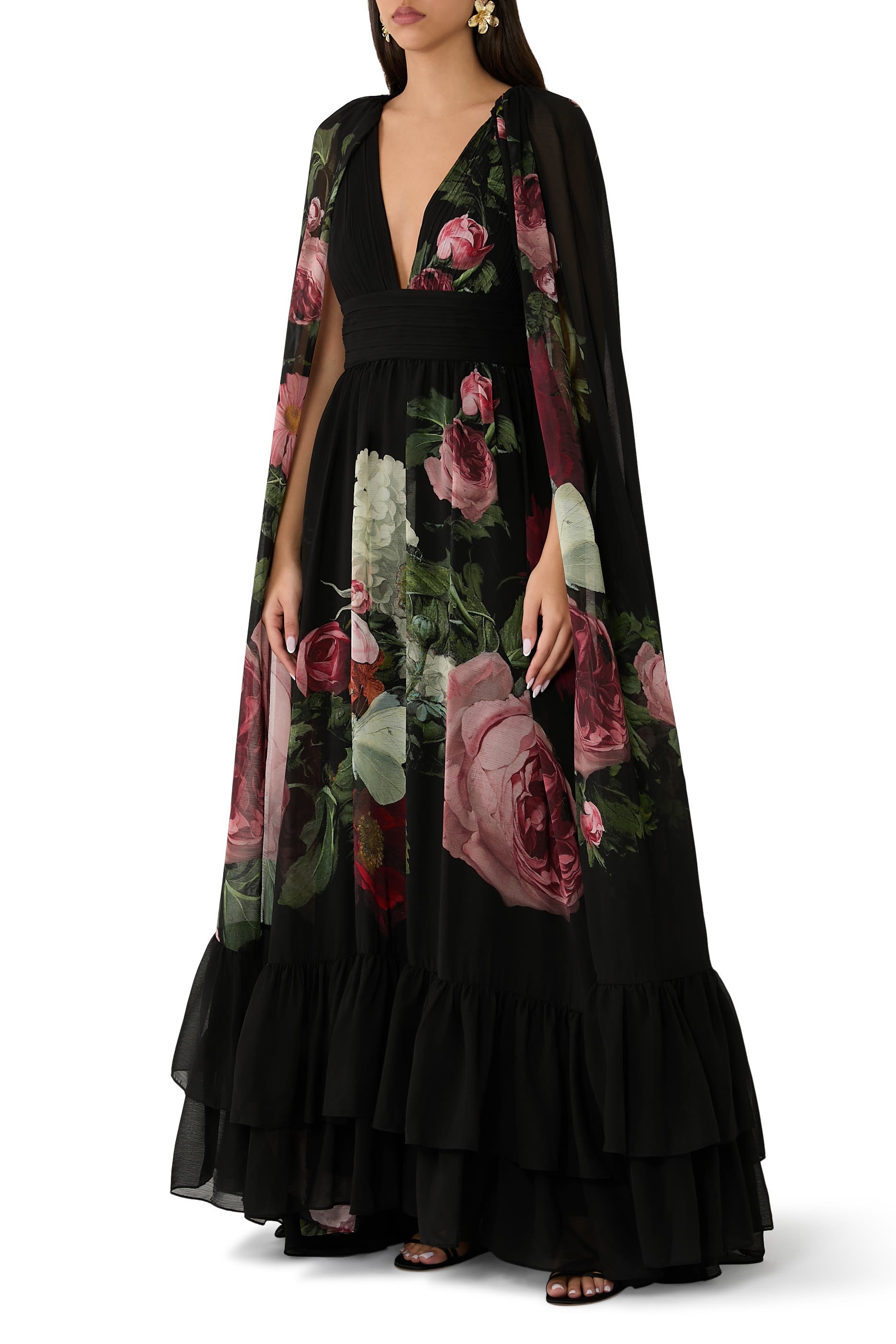 فستان سهرة رويا بكاب قابل للإزالة