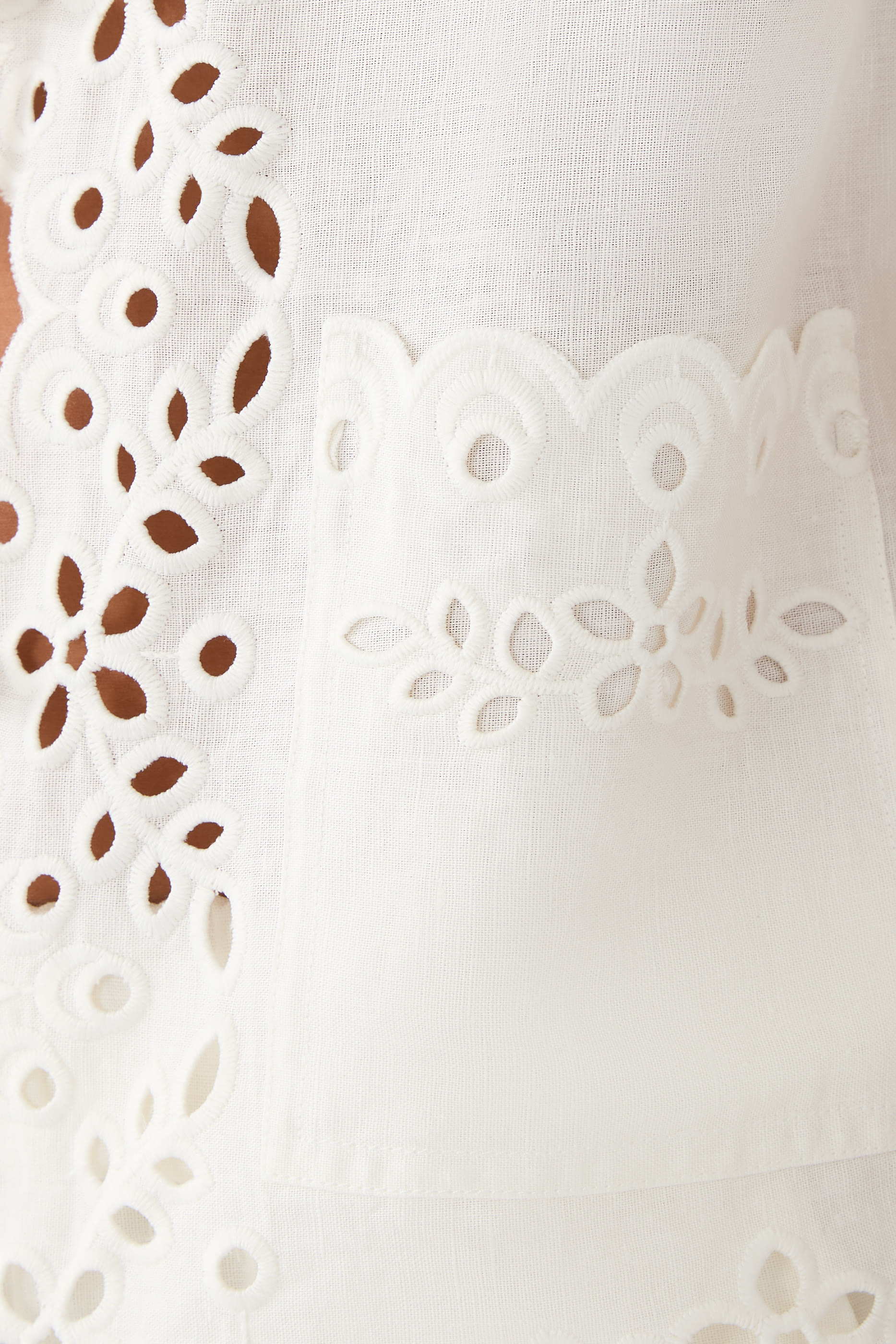 قميص مطرز كتان