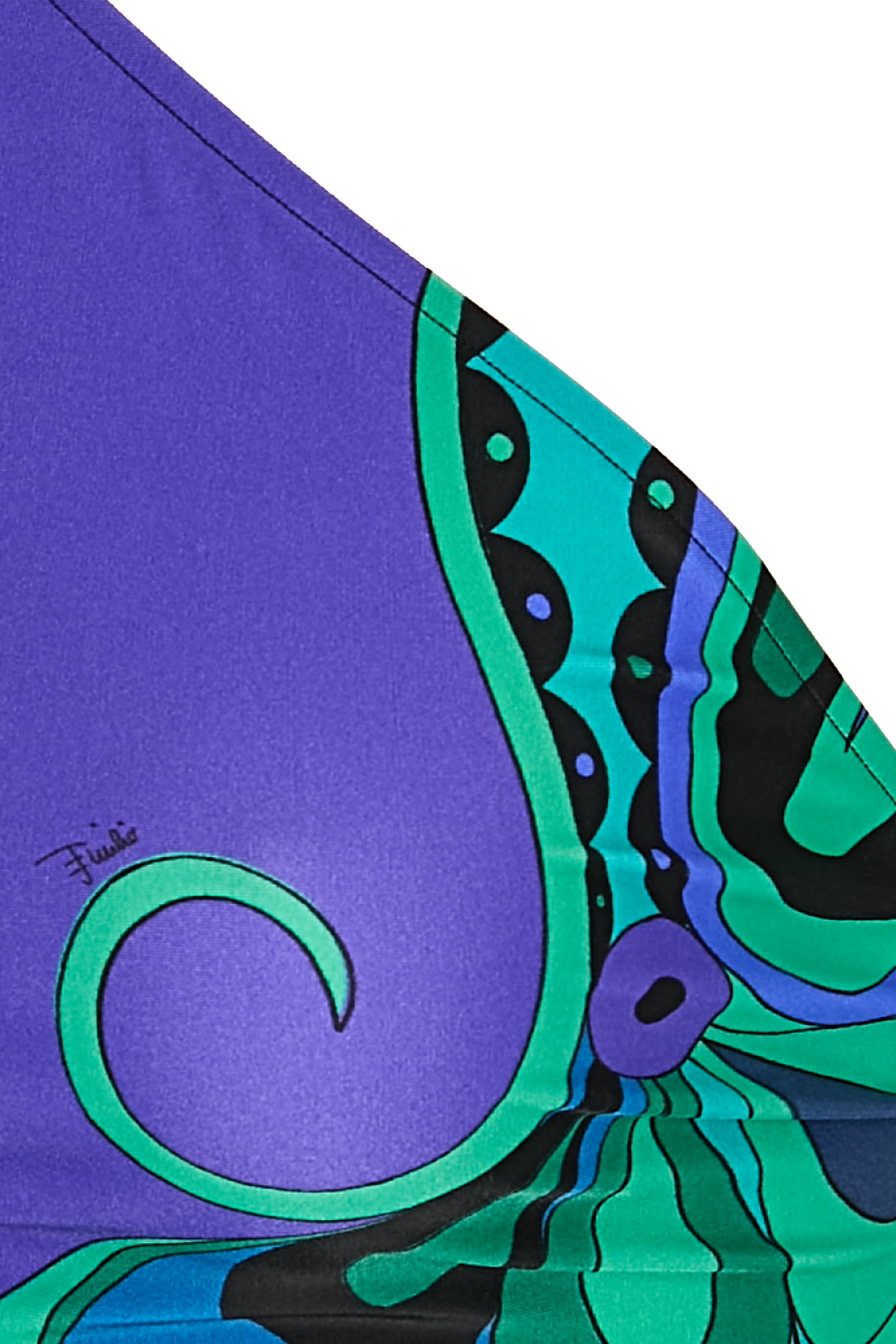 بدلة سباحة بطبعة اوركيديه وأشرطة متقاطعة