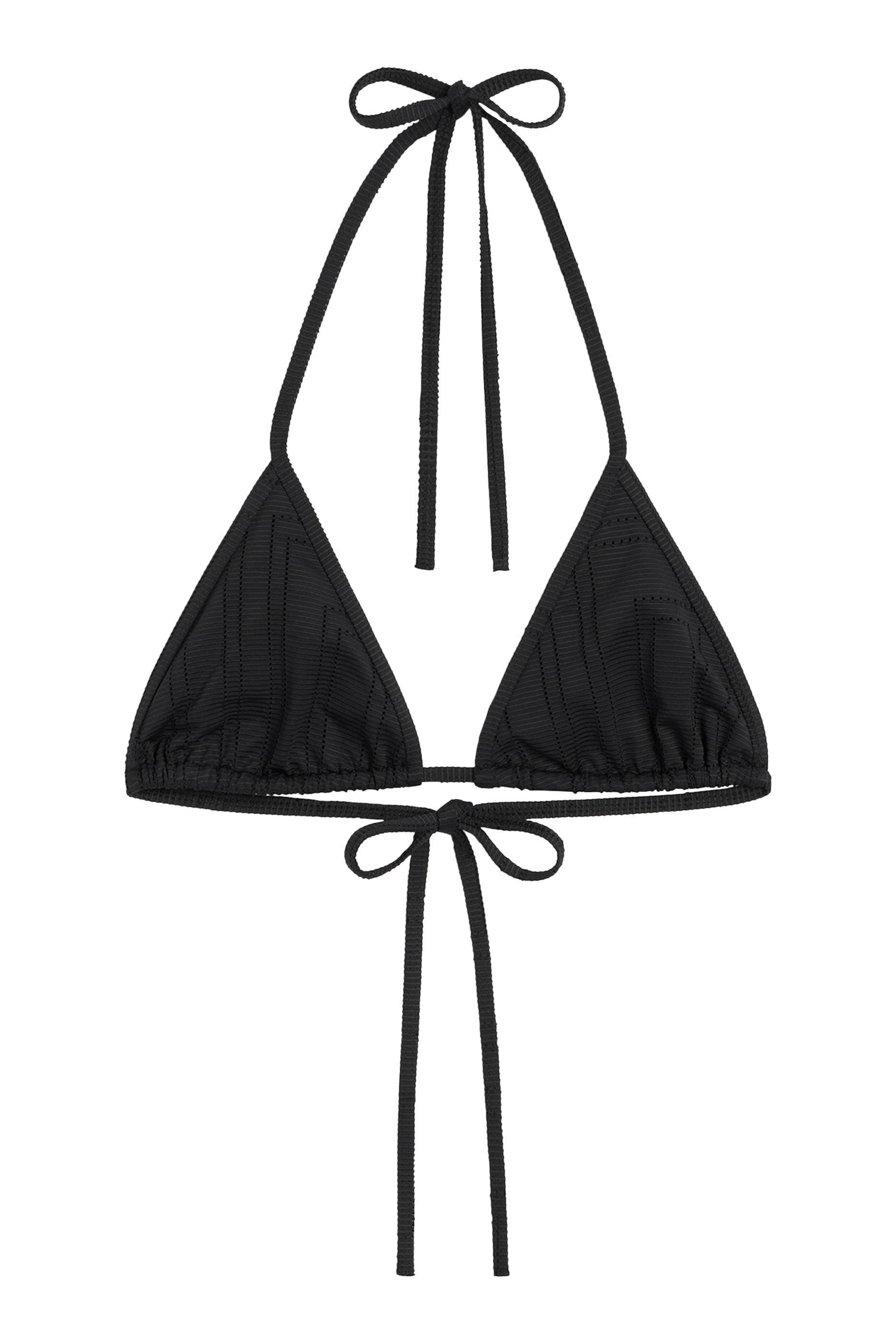 قطعة بيكيني علوية بوانتيل مزينة بحروف شعار الماركة