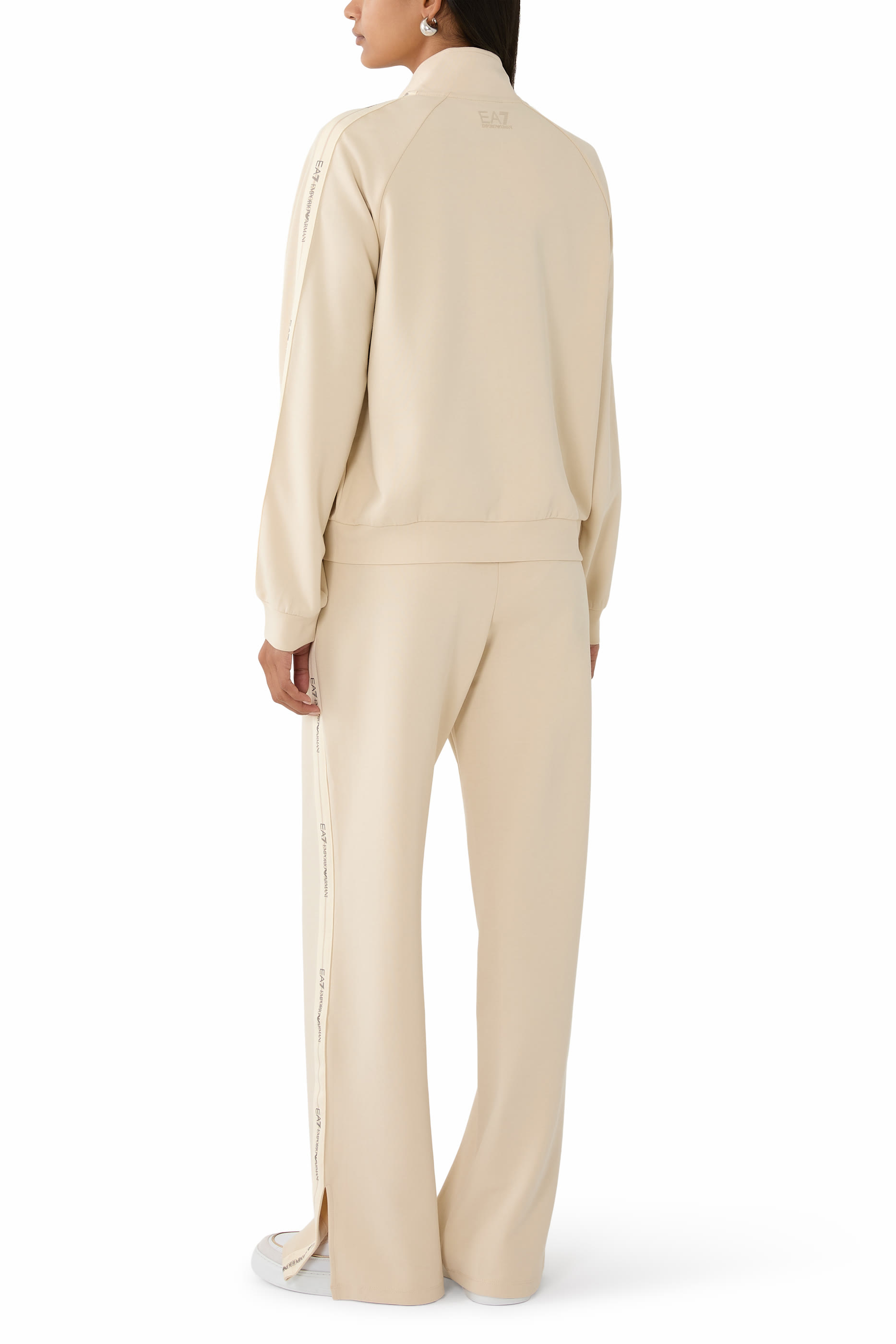 بدلة رياضية بشعار الماركة مزيج مودال مطاطي