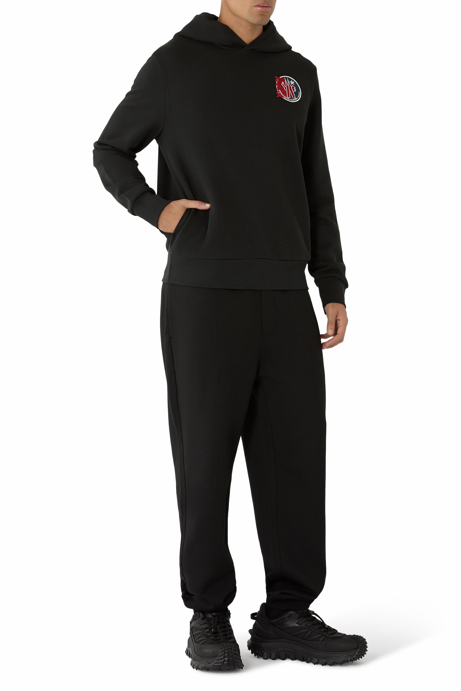 هودي مزين برقعة النجمة قطن