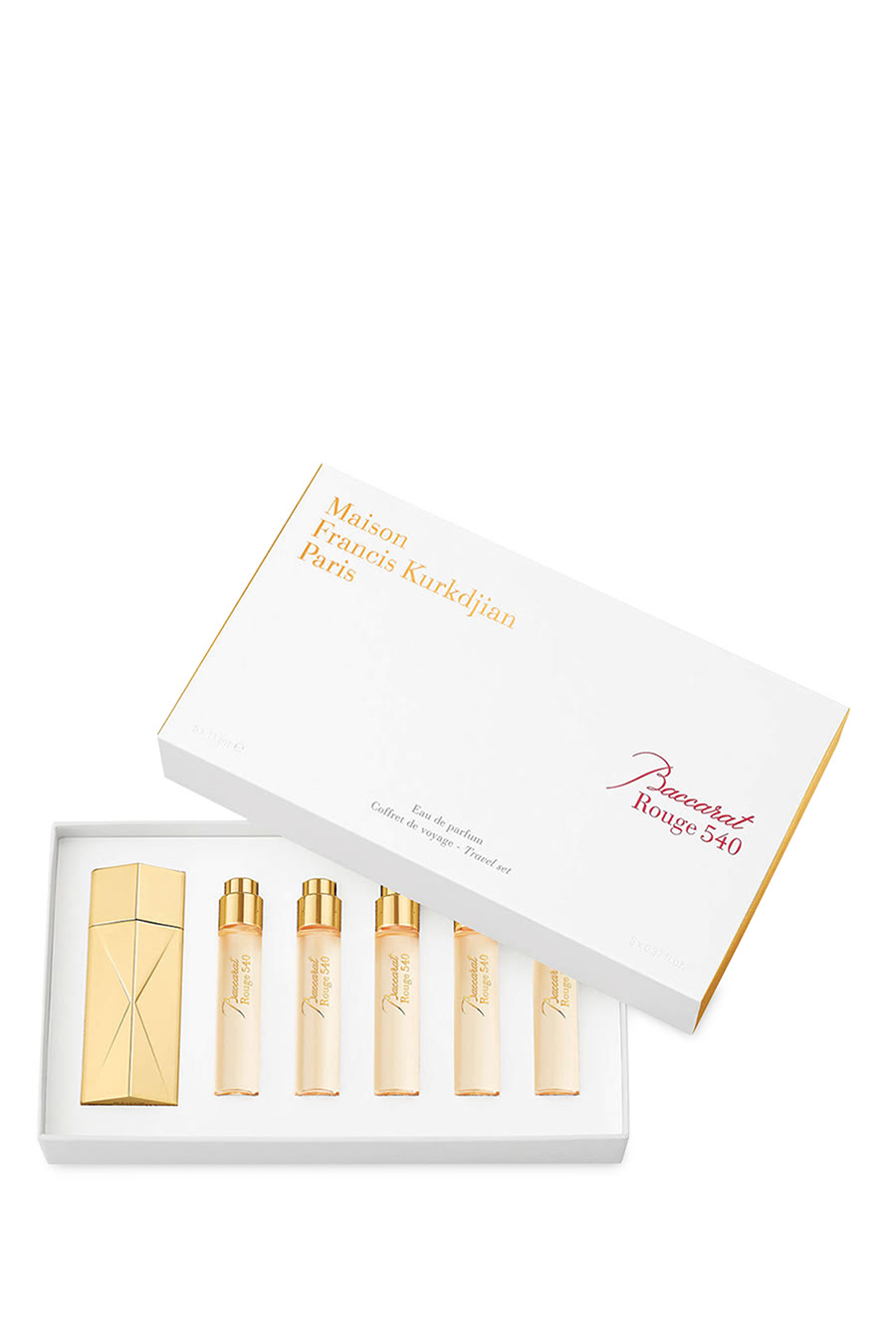 مجموعة عطر باكارات روج 540 بحجم مناسب للسفر، 5 &times; 11 ملل