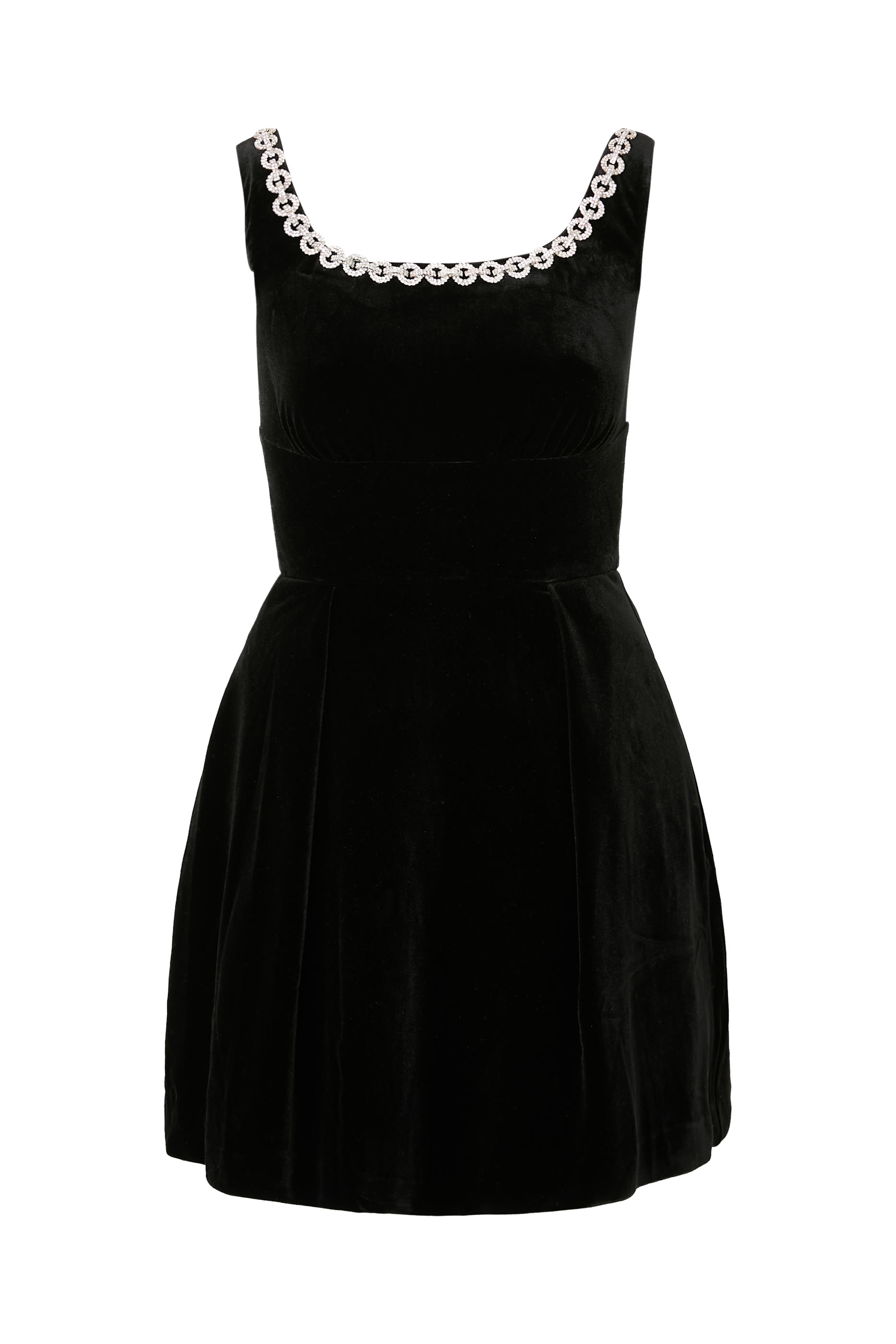 فستان قصير مخمل