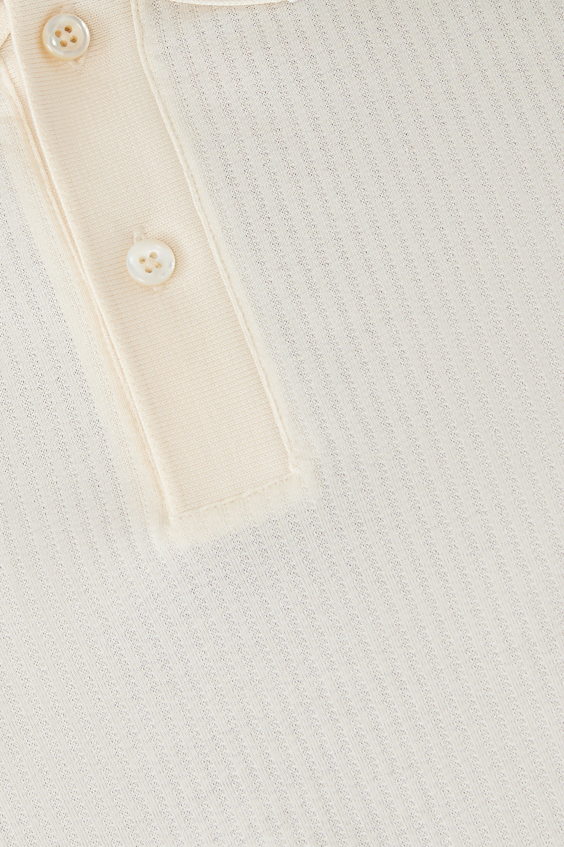 قميص بولو قطن وحرير