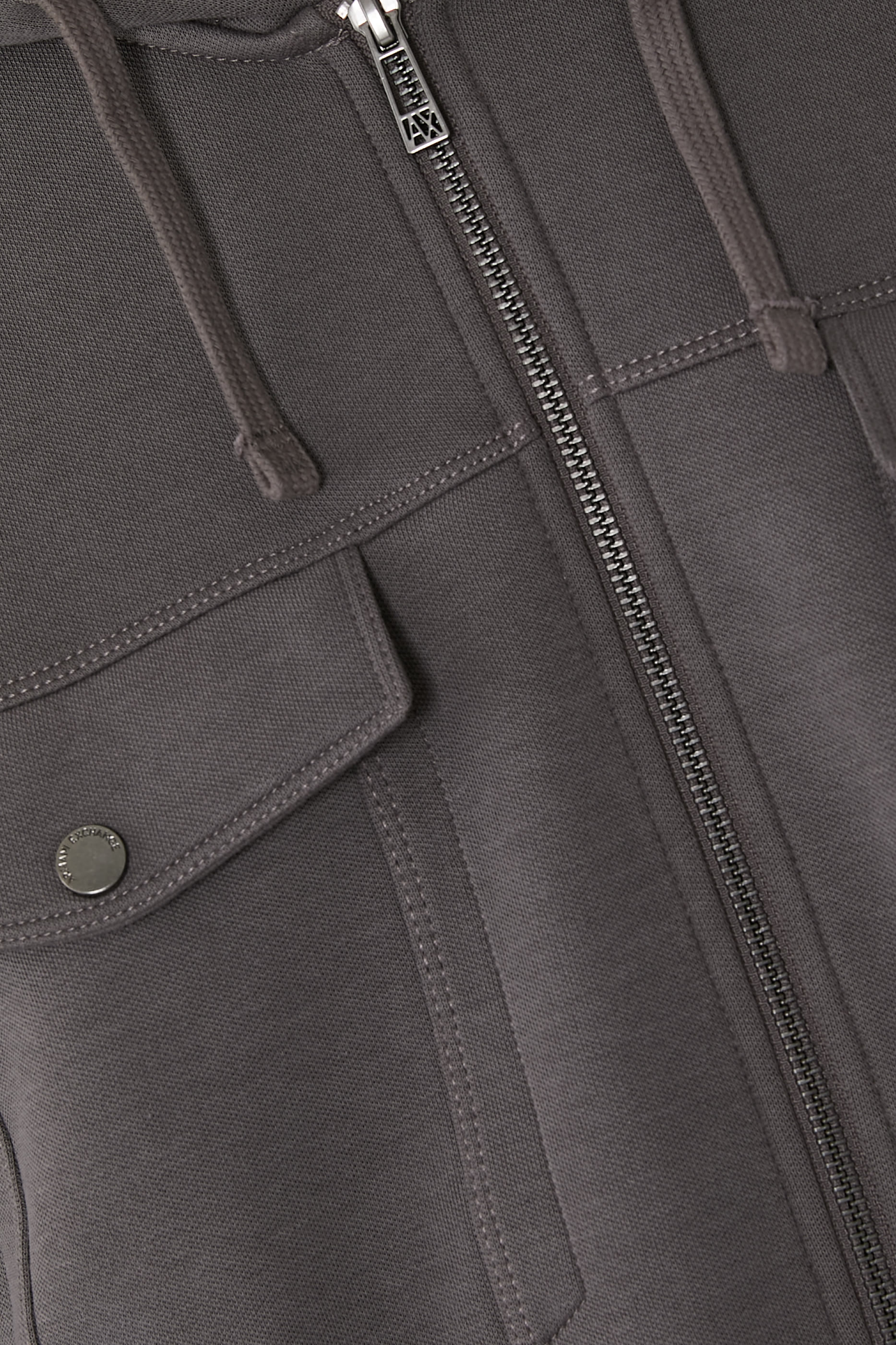 Piquet Zip-Up Hoodie