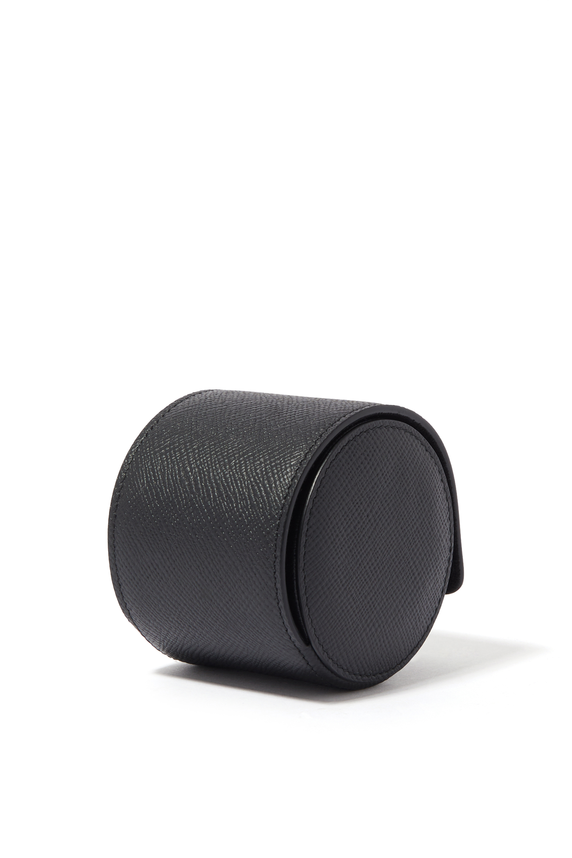 علبة أسطوانية باناما جلد لحفظة ساعة