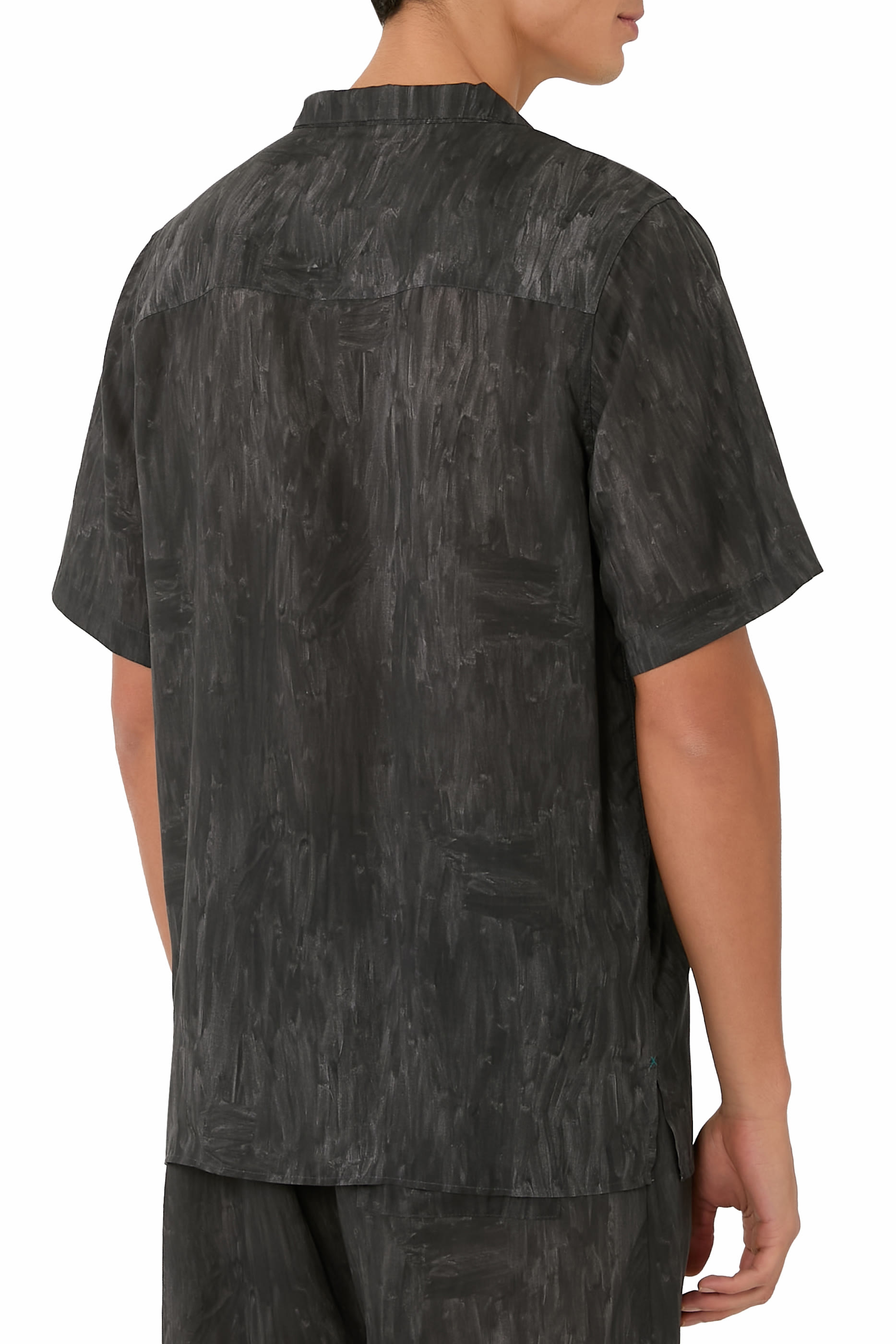 Printed Camp Collar Shirt