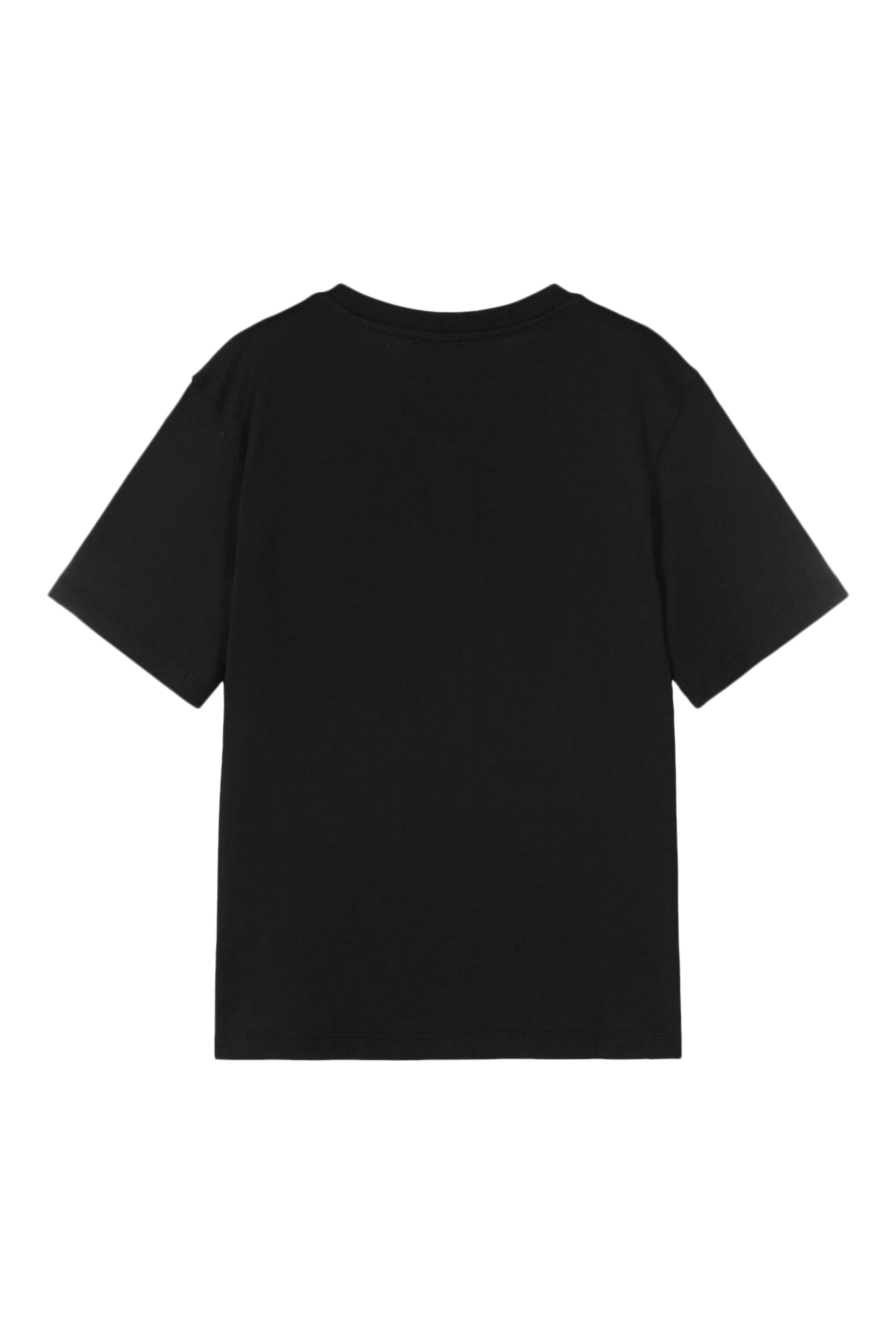 تيشيرت للأطفال بحلية معدنية بشعار الماركة