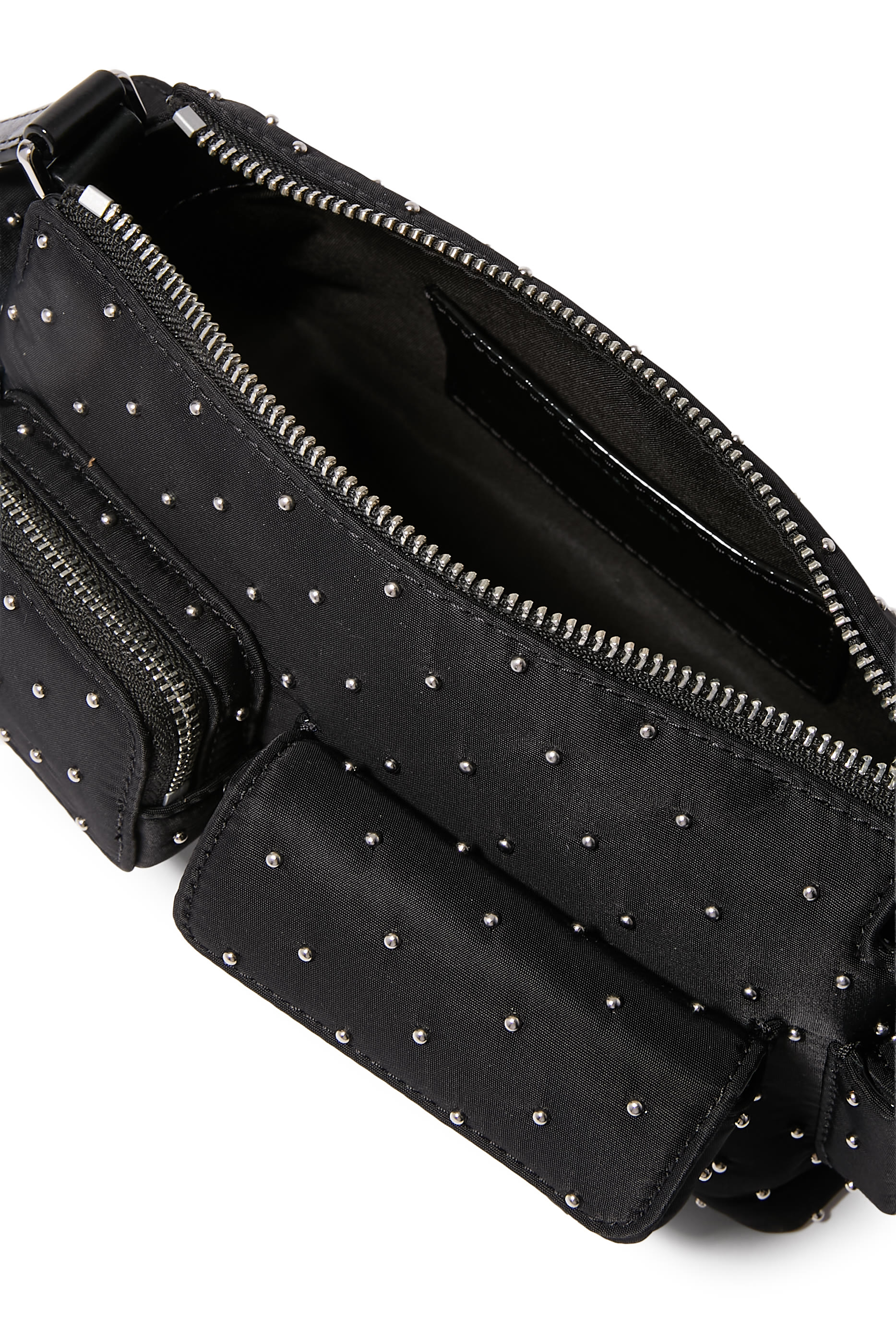 حقيبة كتف داكوتا صغيرة مرصعة بأحجار