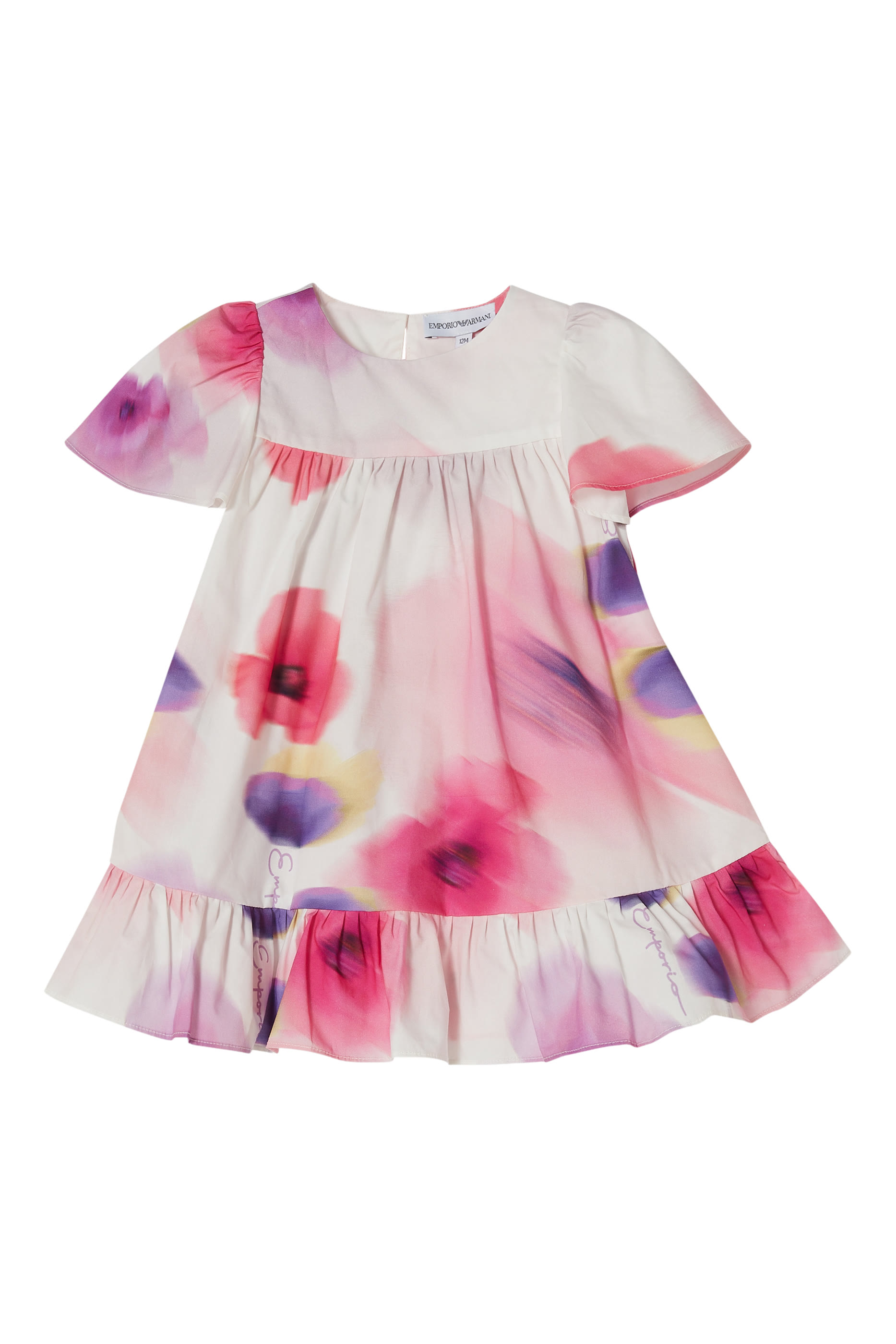 Kids Poplin With All-Over Print Dress
