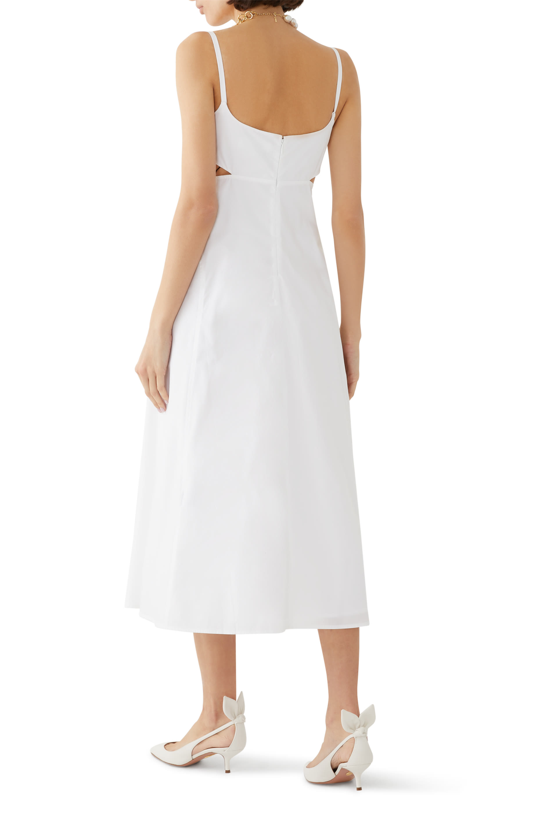 فستان كامي متوسط الطول