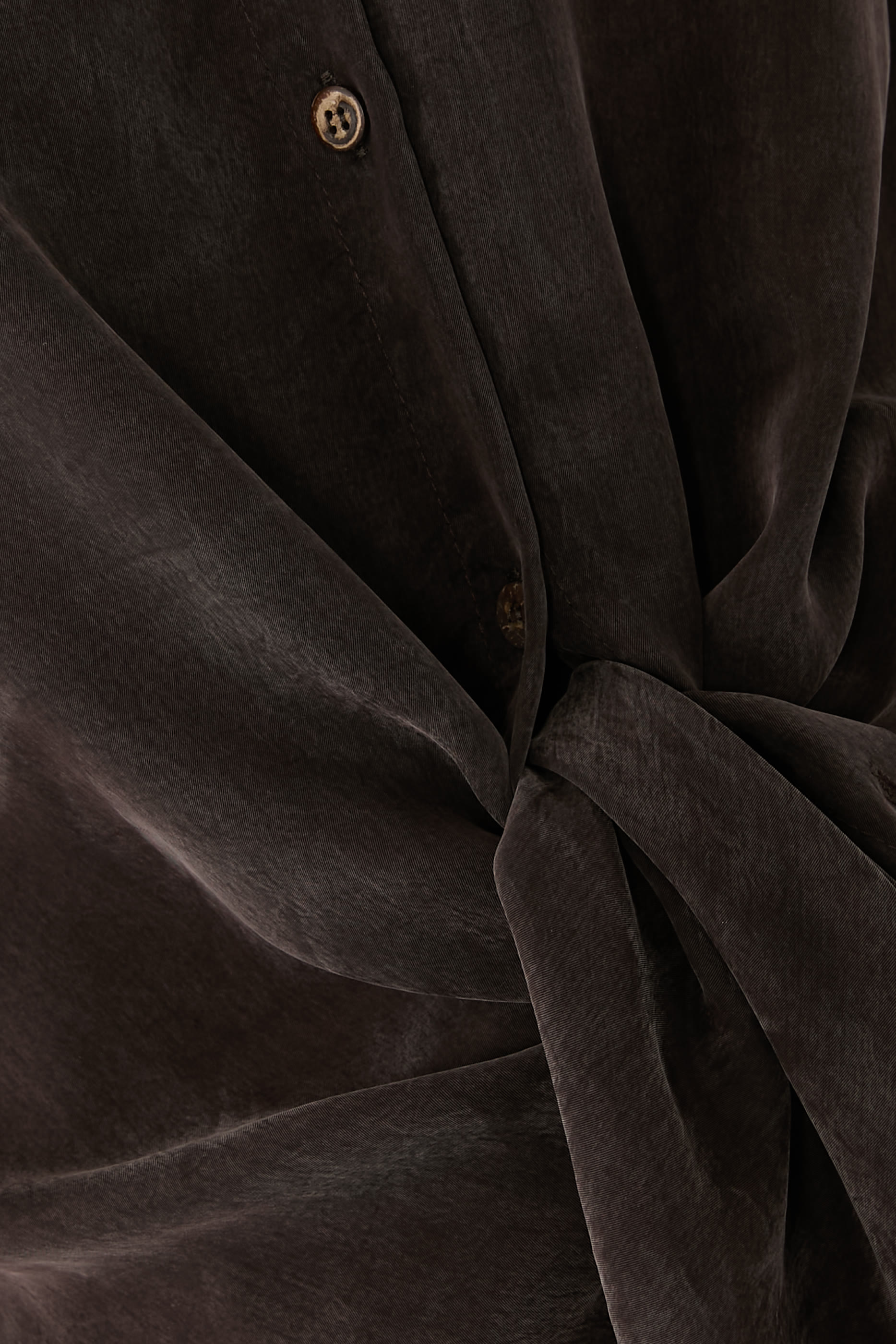 قميص بأساور أكمام طويلة وياقة