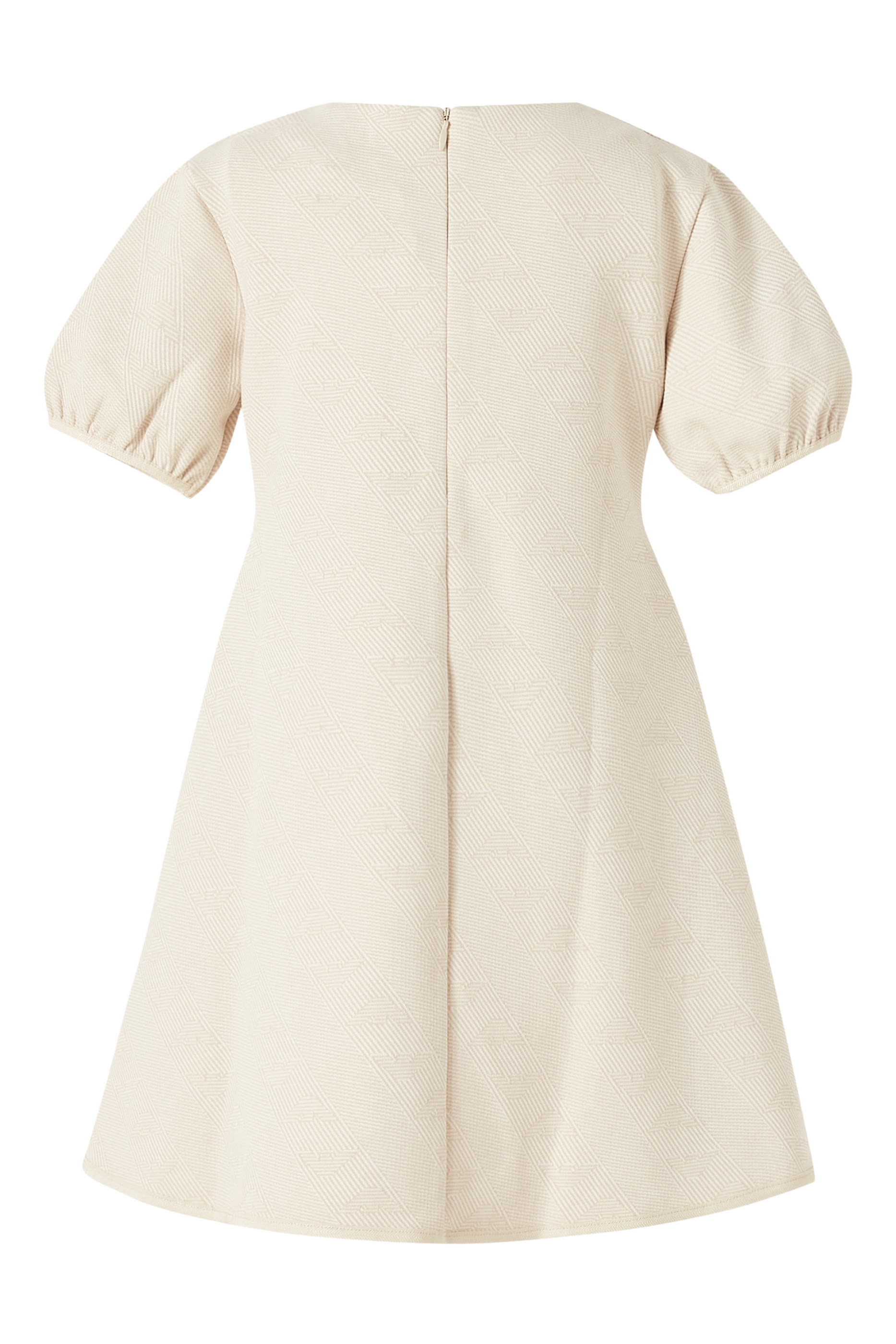 فستان بشعار الماركة بحجم صغير جيرسيه مزدوج للأطفال