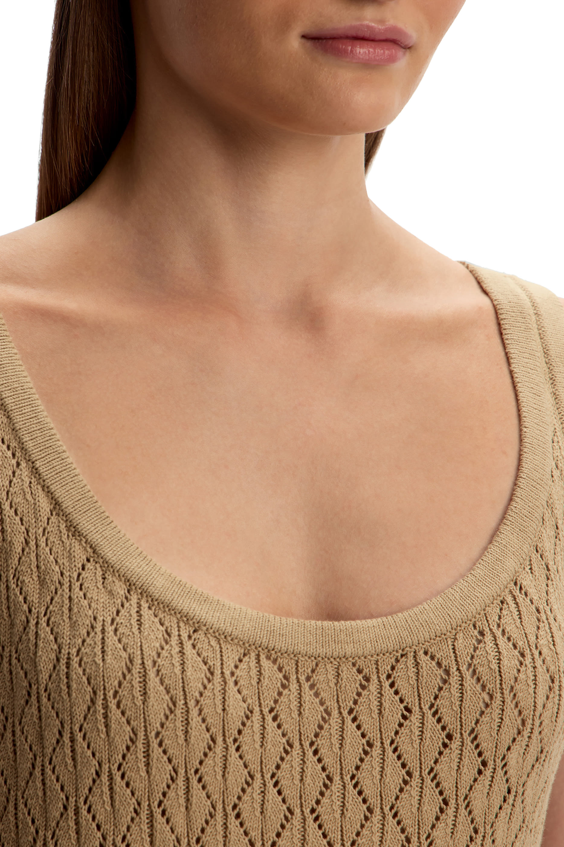 فستان طويل منسوج قطن