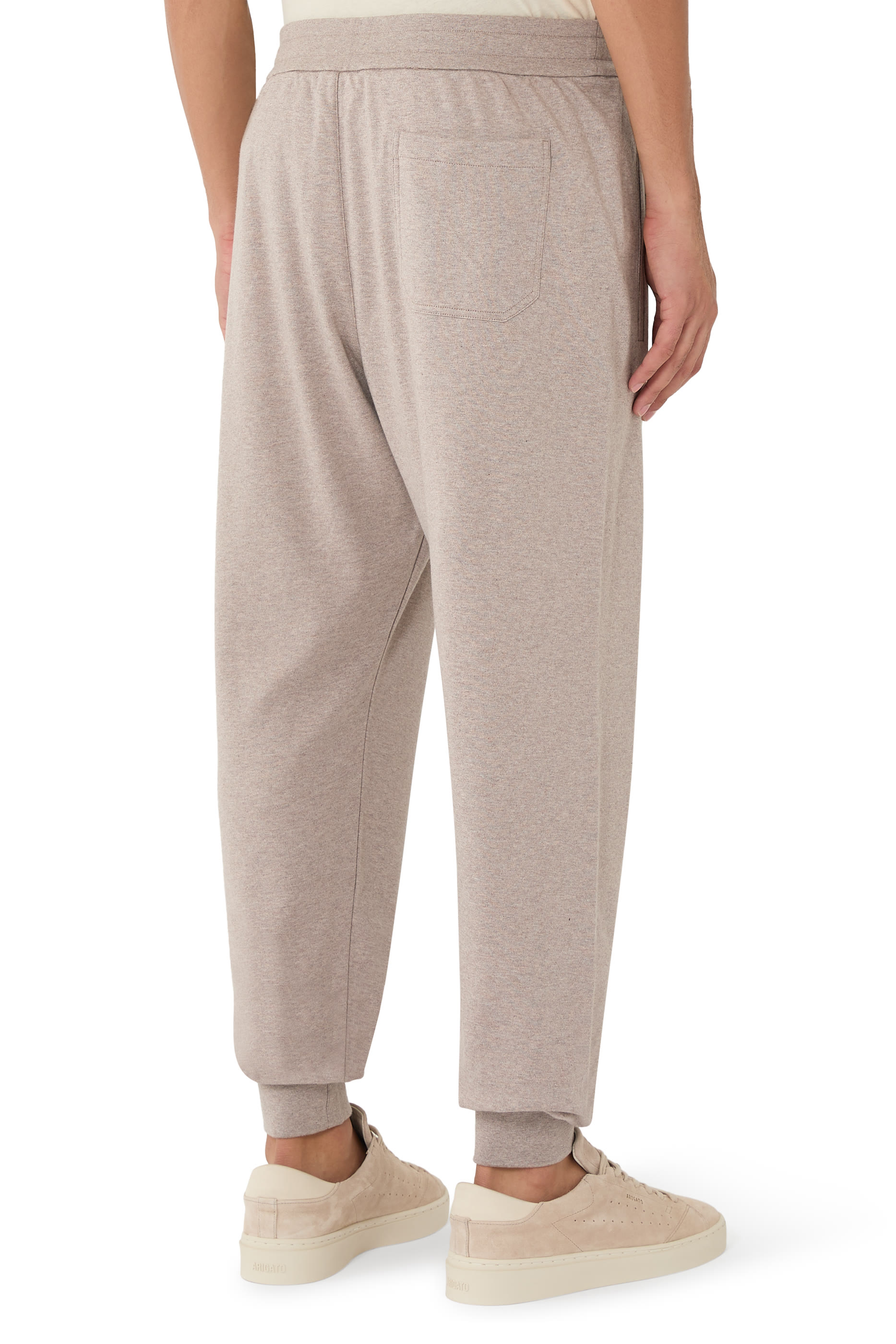 Stretch Cotton Piqu&eacute; Sweatpants