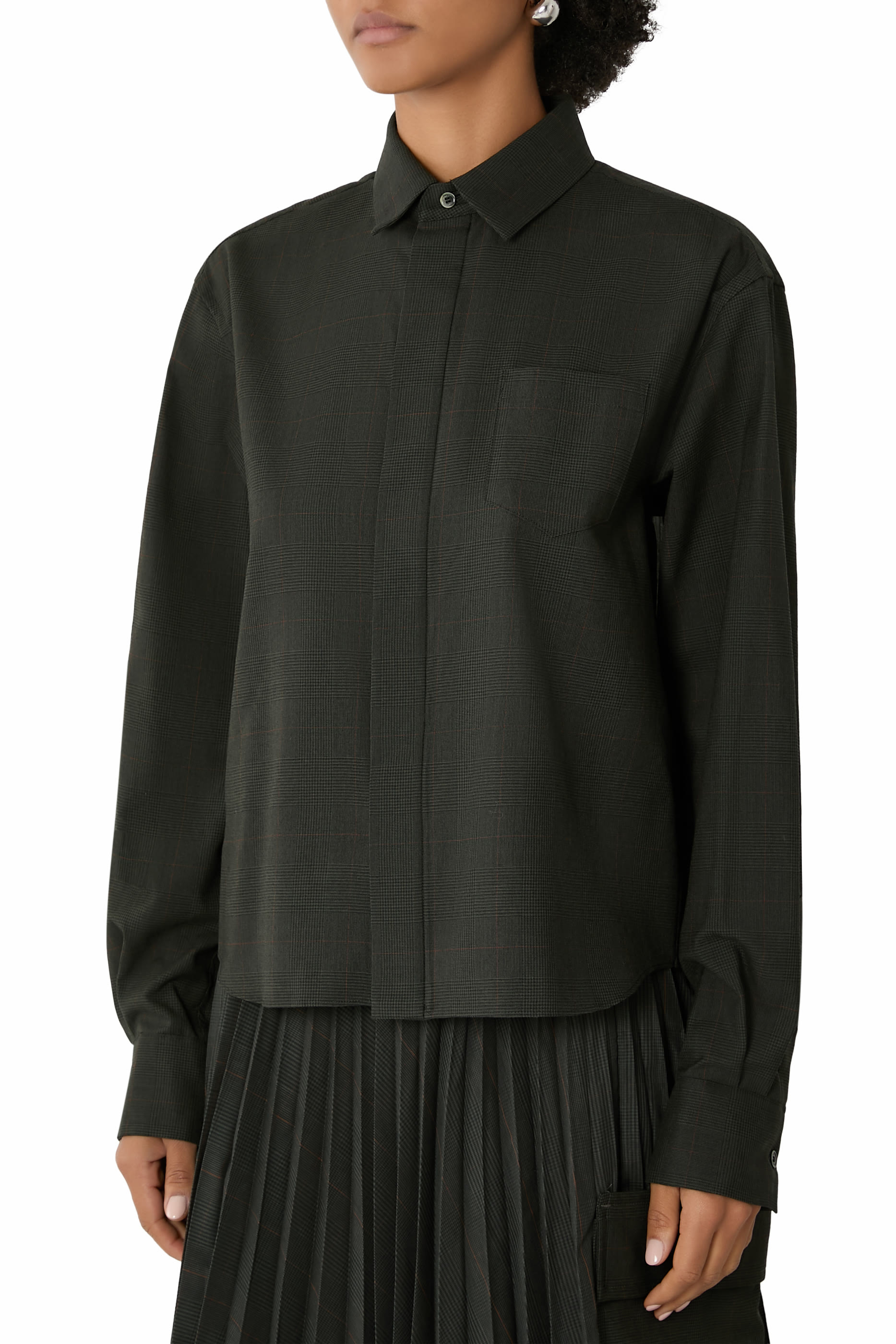 قميص جلين بنقشة مربعات