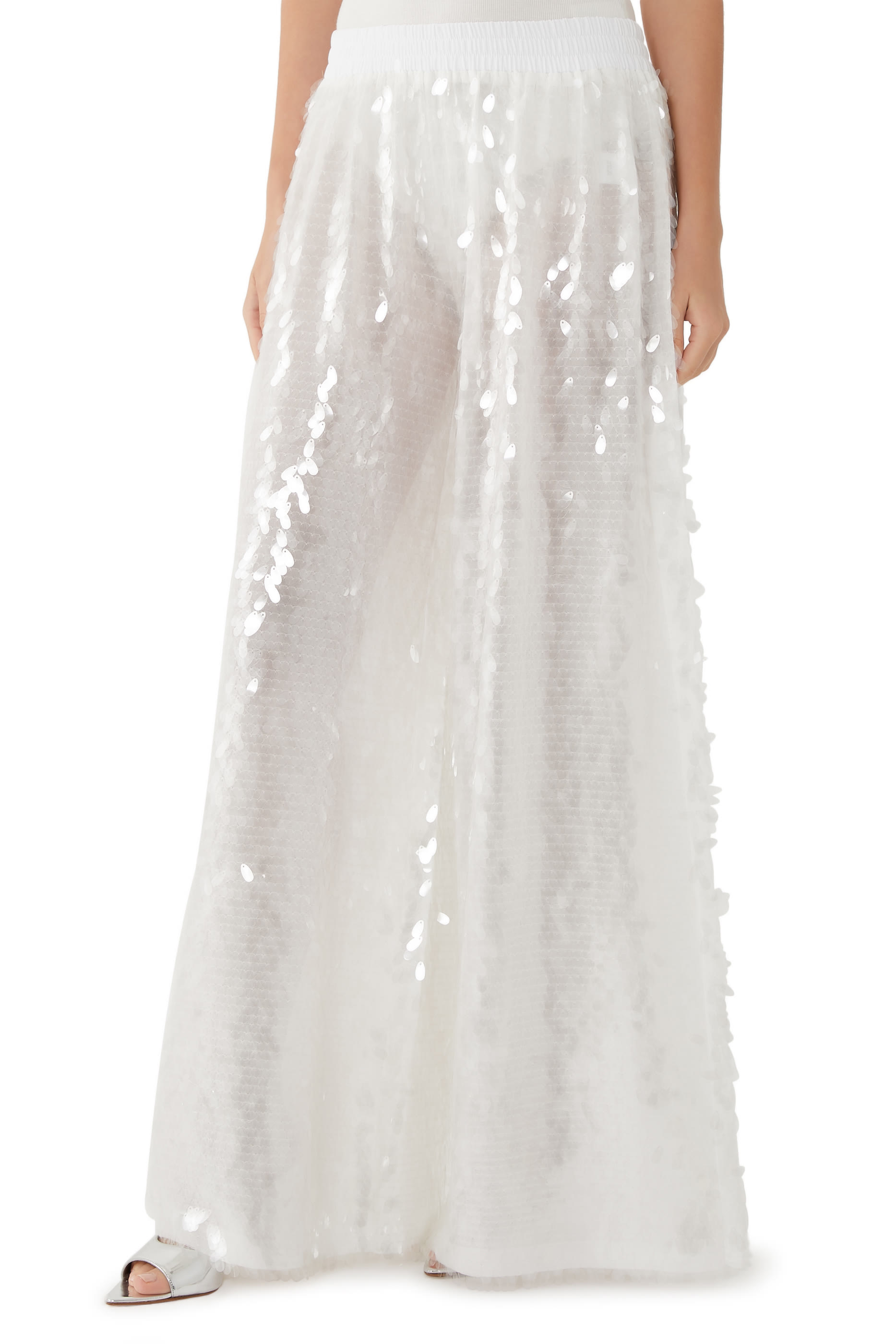 بنطال إيليفانت بويفريند مطرز بالترتر