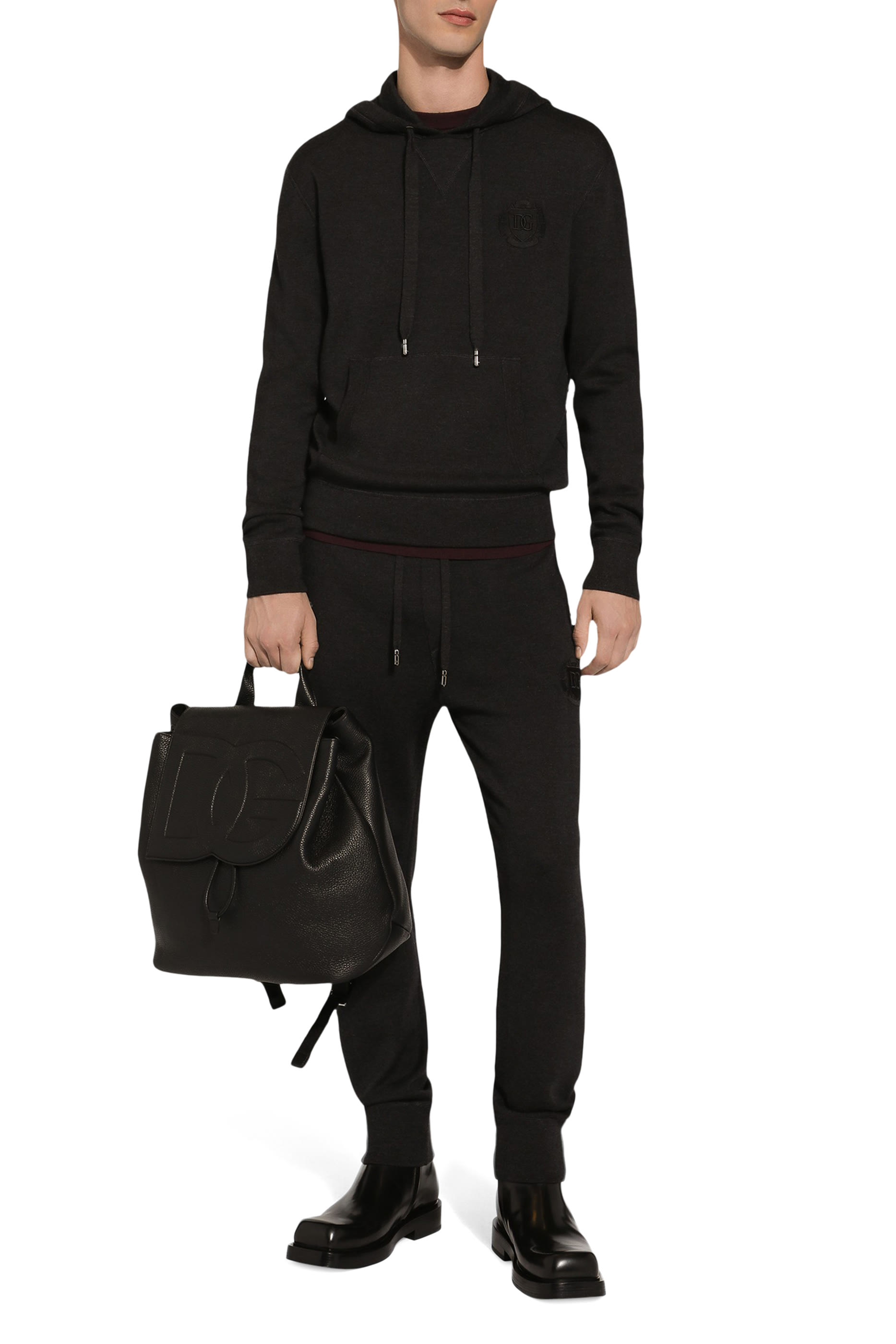 حقيبة ظهر جلد غزال