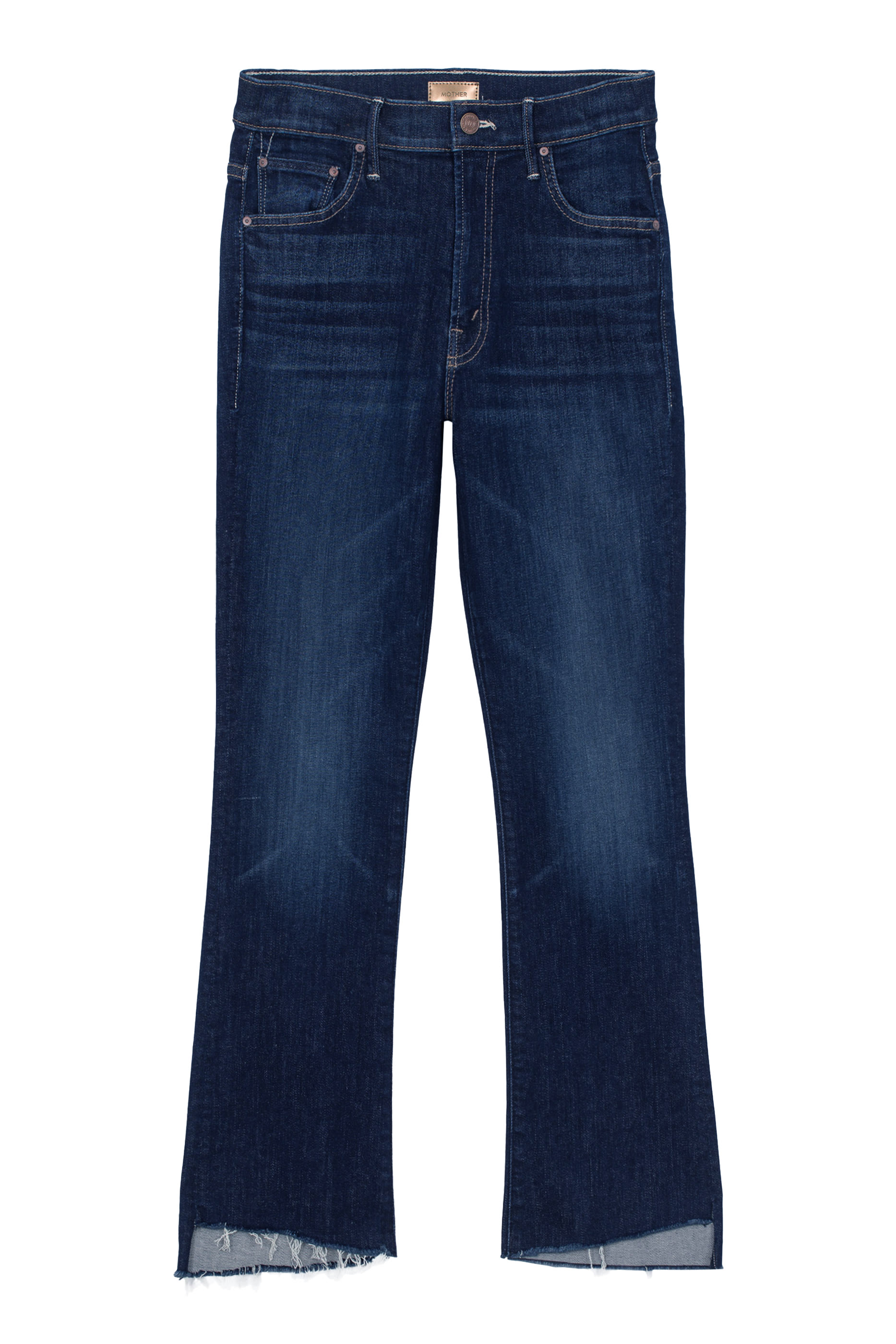 بنطال جينز انسايد قصير بحواف منسلة