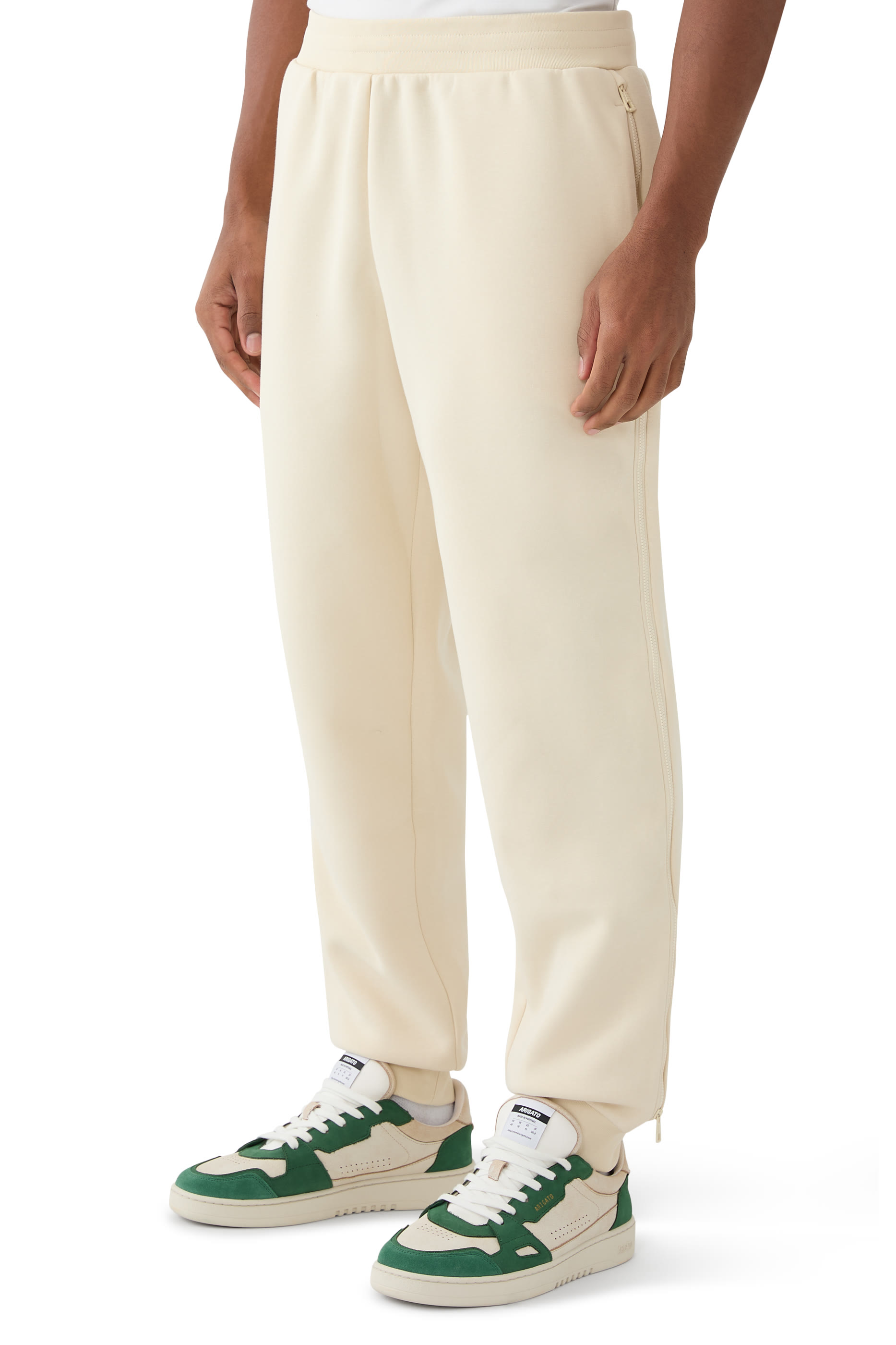 بنطال رياضي بشعار الماركة قطن