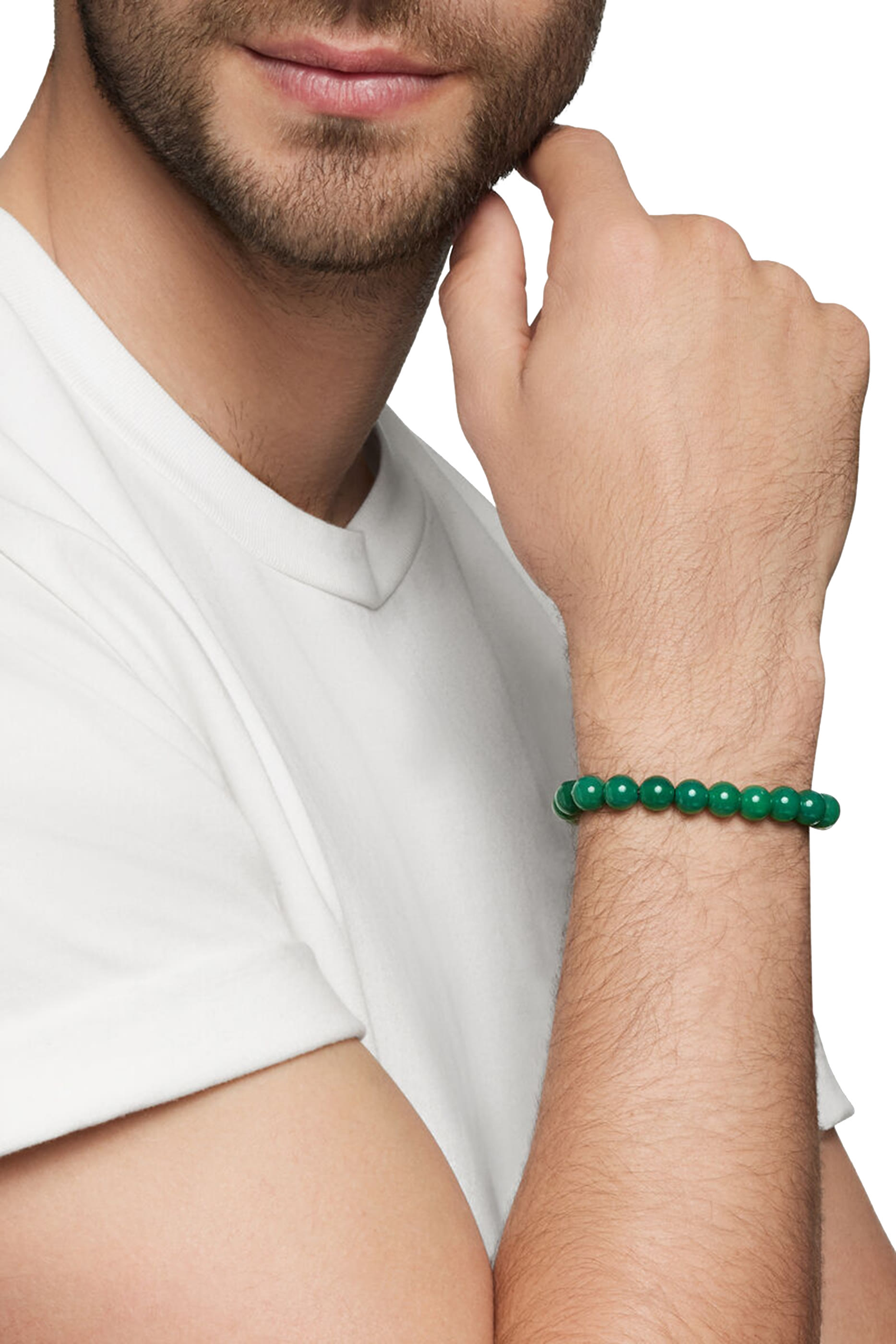 سوار سبريتشوال بخرز من العقيق، فضة إسترلينية