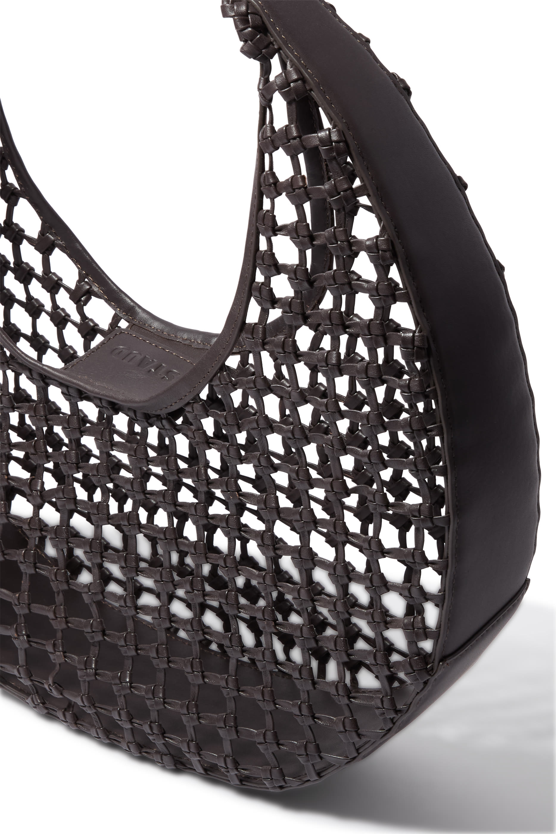 حقيبة يد صغيرة بتصميم هلال معقود يدويًا