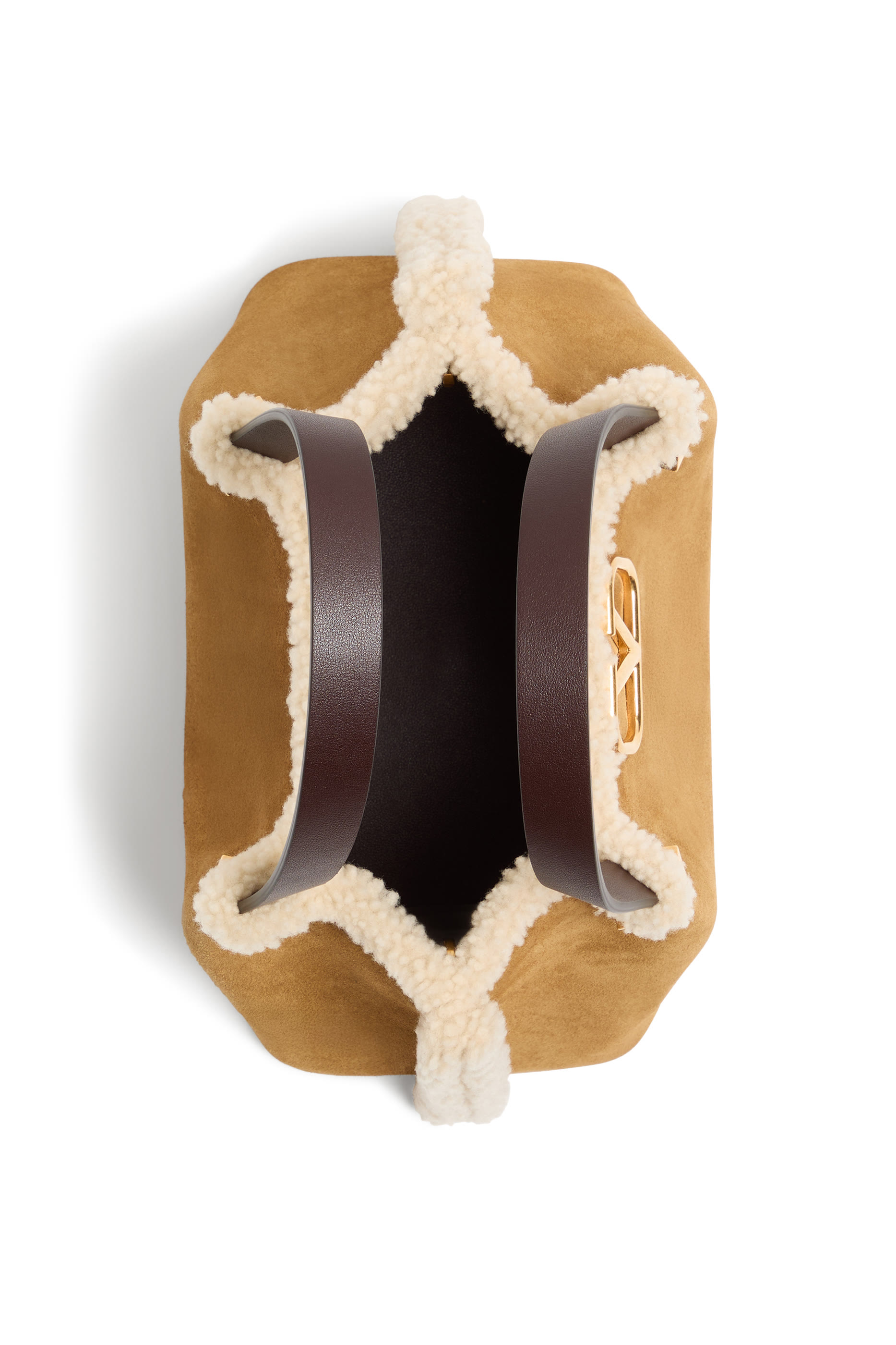 حقيبة شوبينغ متوسطة مزينة بشعار الماركة