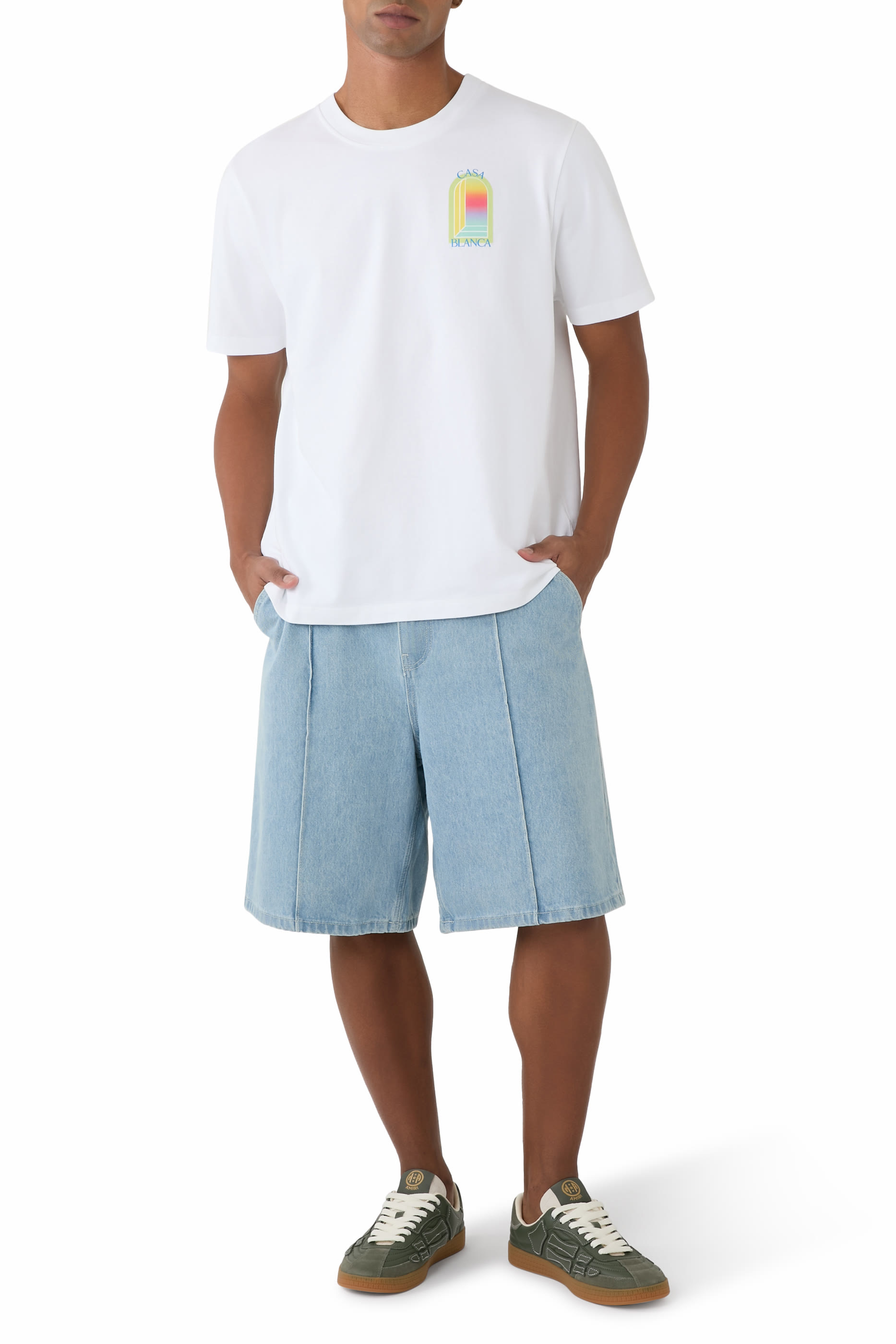 تيشيرت لارتش بطبعة بألوان متدرجة