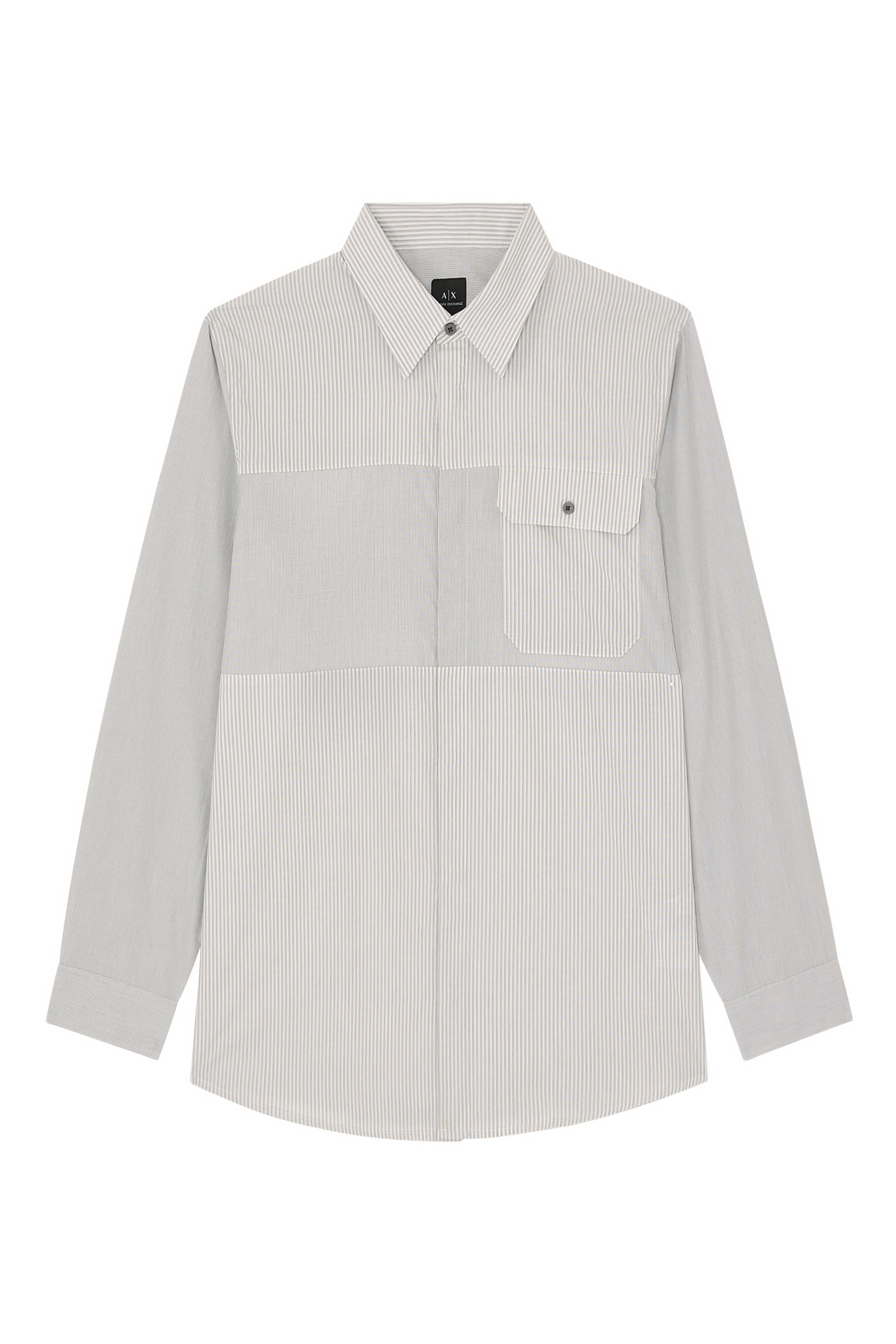 قميص بأكمام طويلة مخطط بالكامل