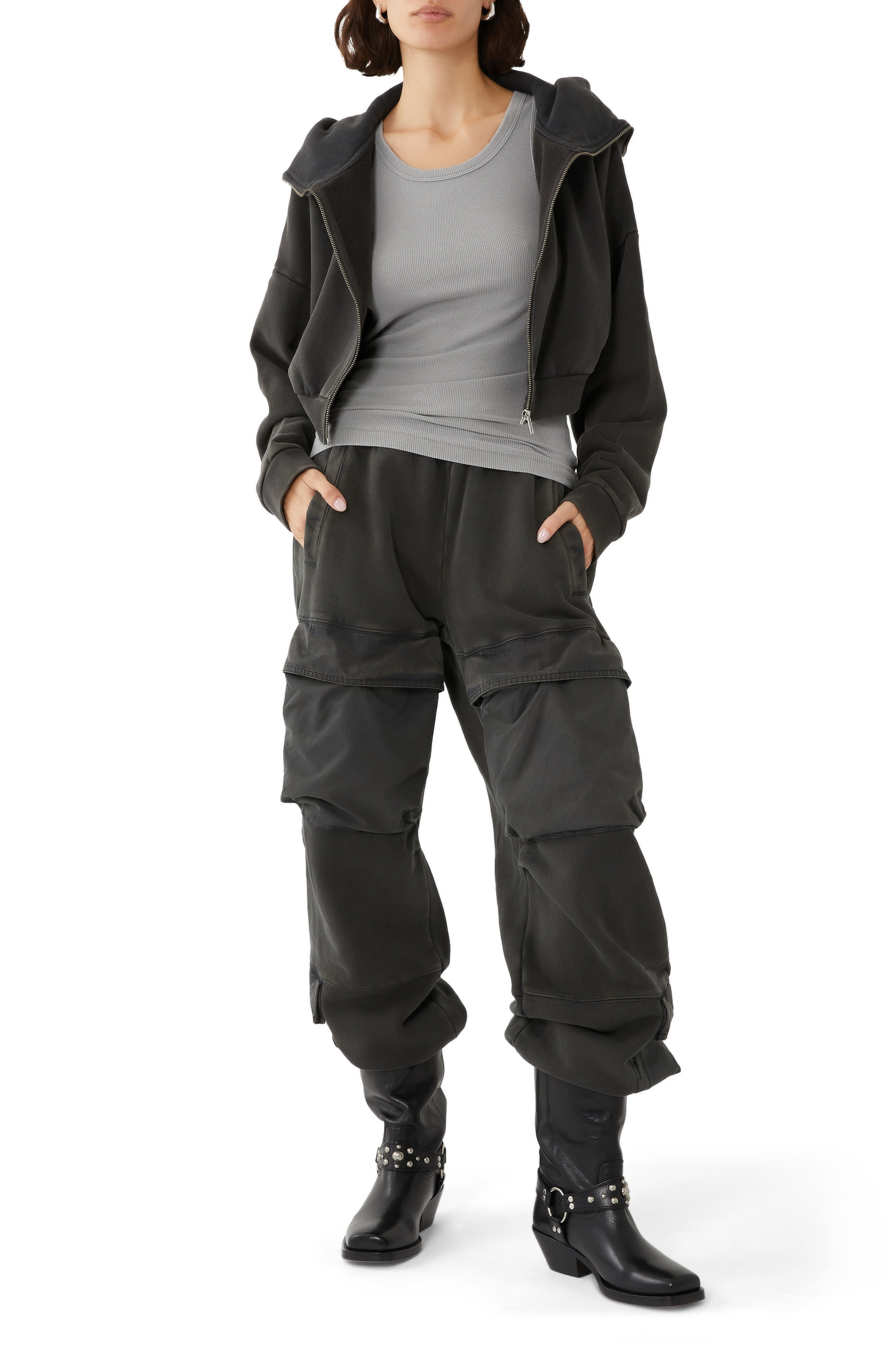 بلوزة بلا أكمام نسيج مضلع