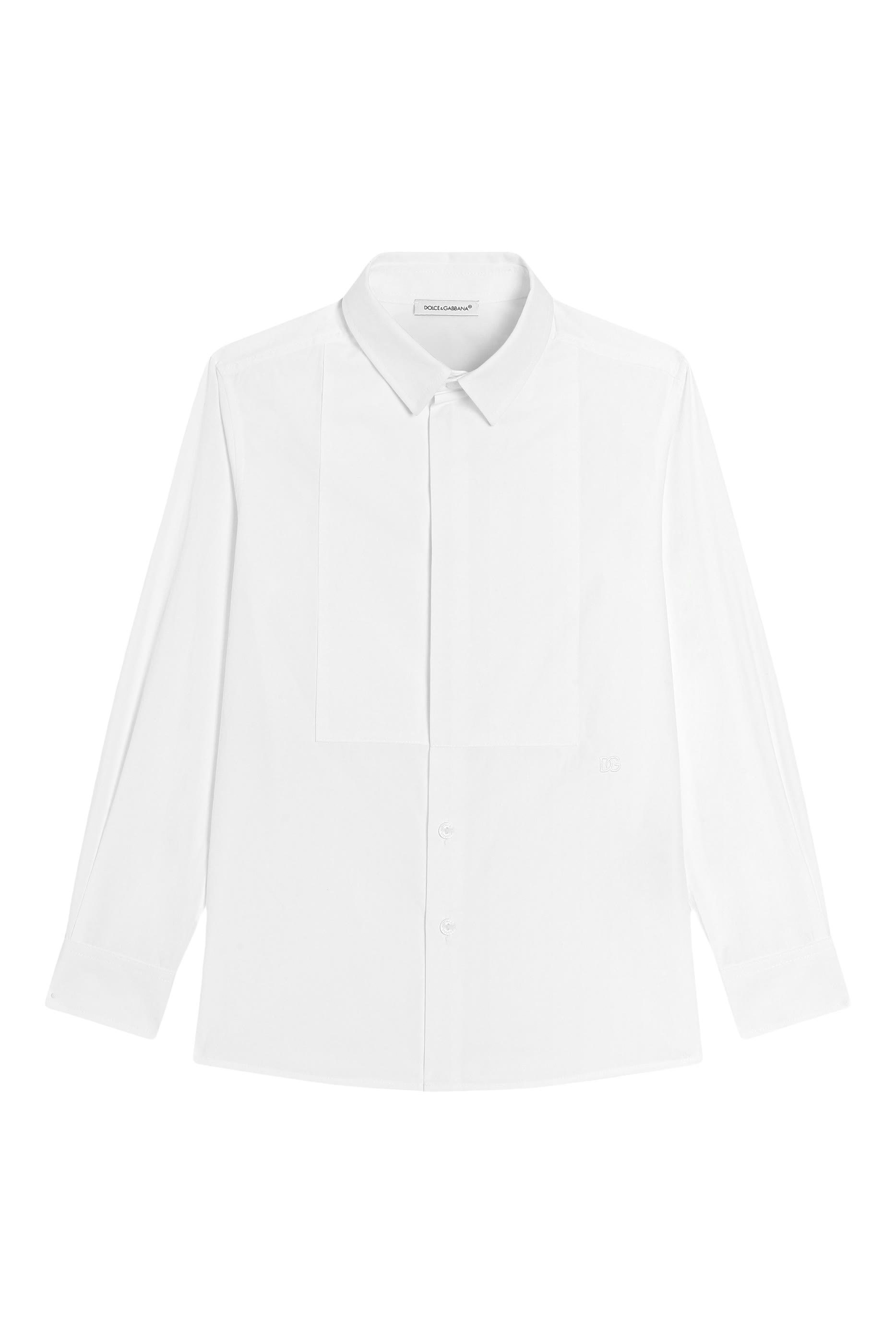 قميص مطرز بحرفي شعار الماركة بوبلين للأطفال