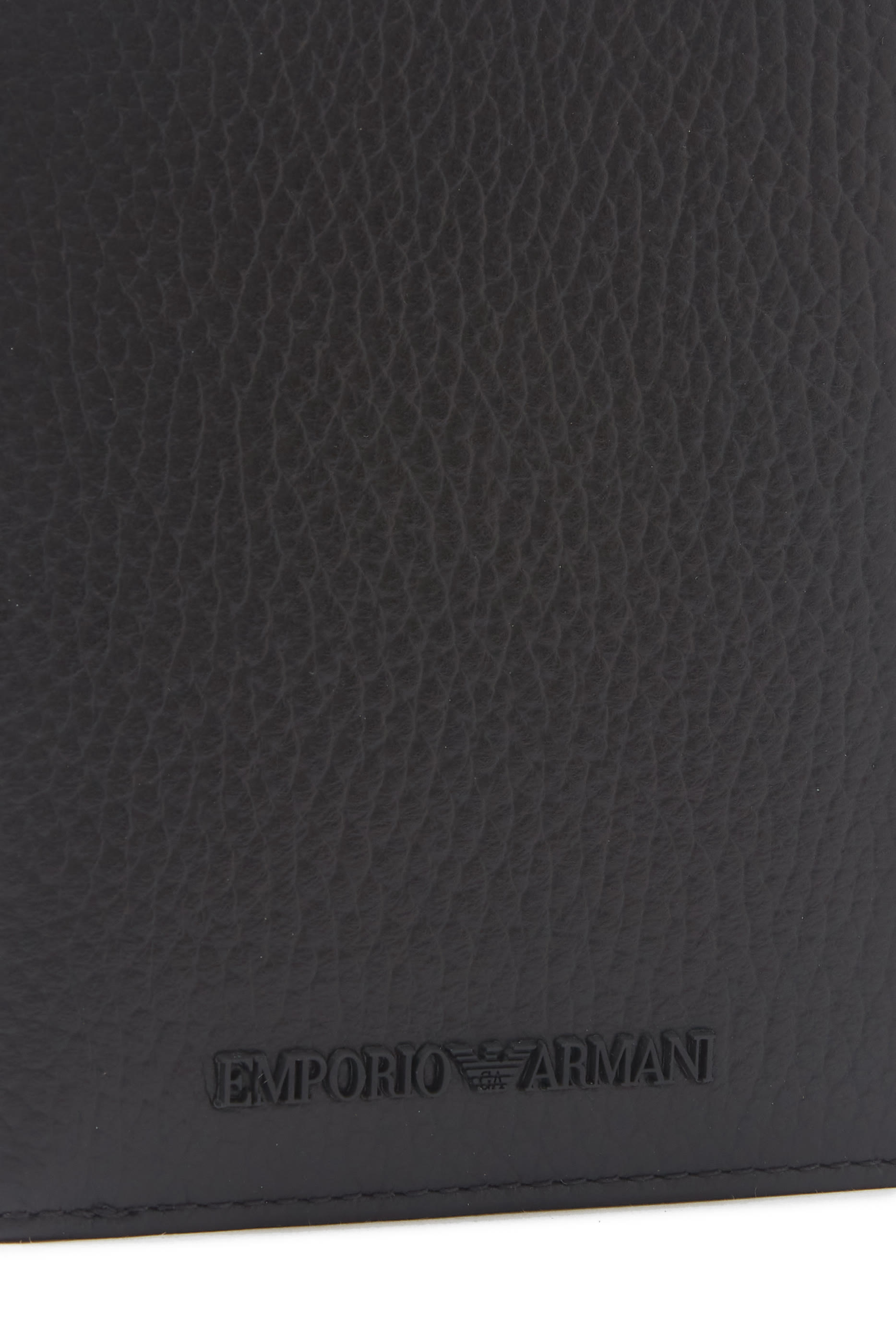 حافظة بطاقات ثنائية الطي بشعار الماركة